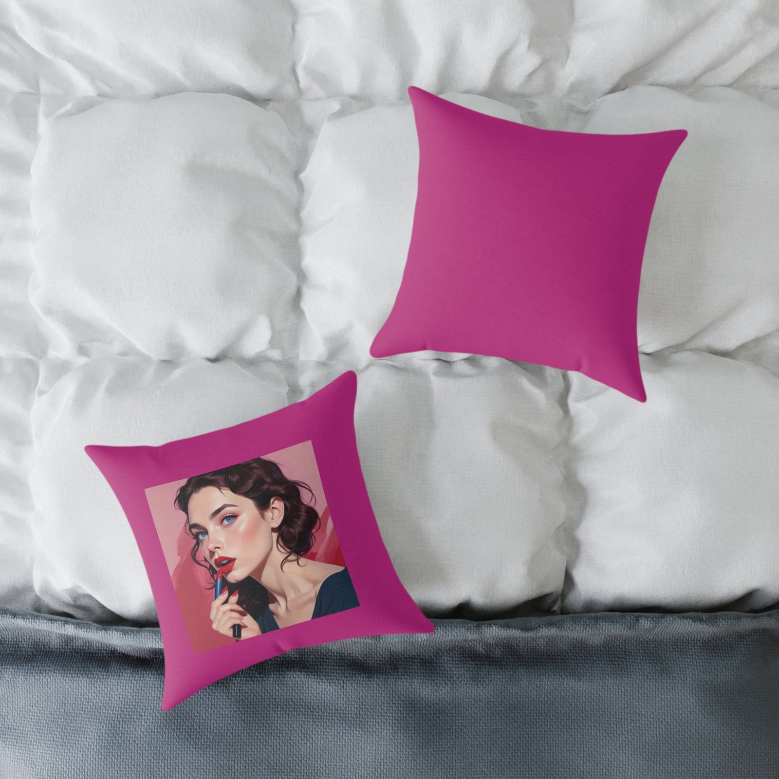 Nope Square Poly Canvas Pillow - Image 4