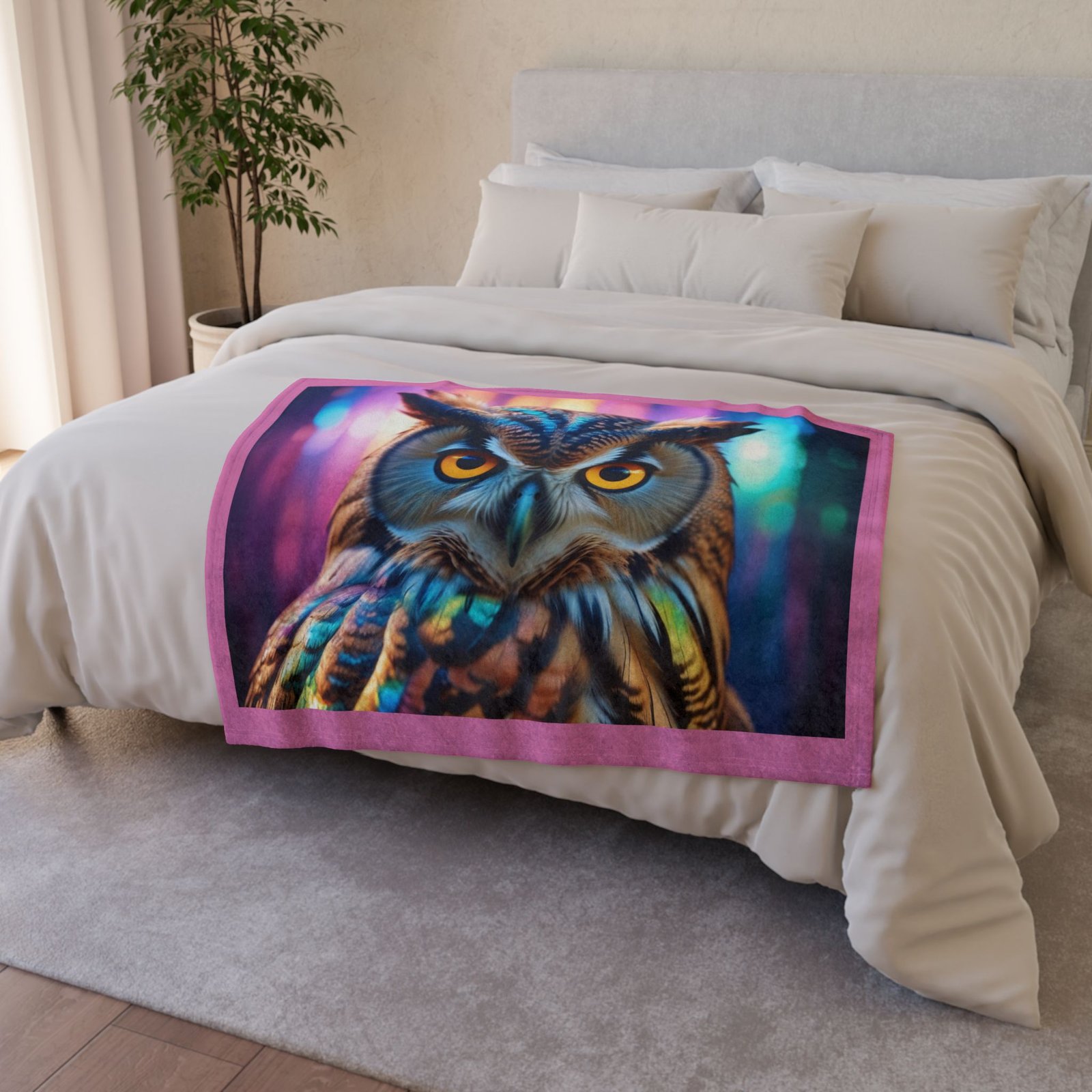 Owl Soft Polyester Blanket - Image 4