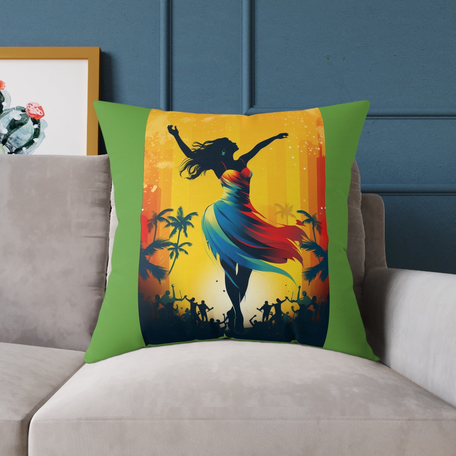 Dancing Queen Cushion Square Poly Canvas Pillow - Image 19