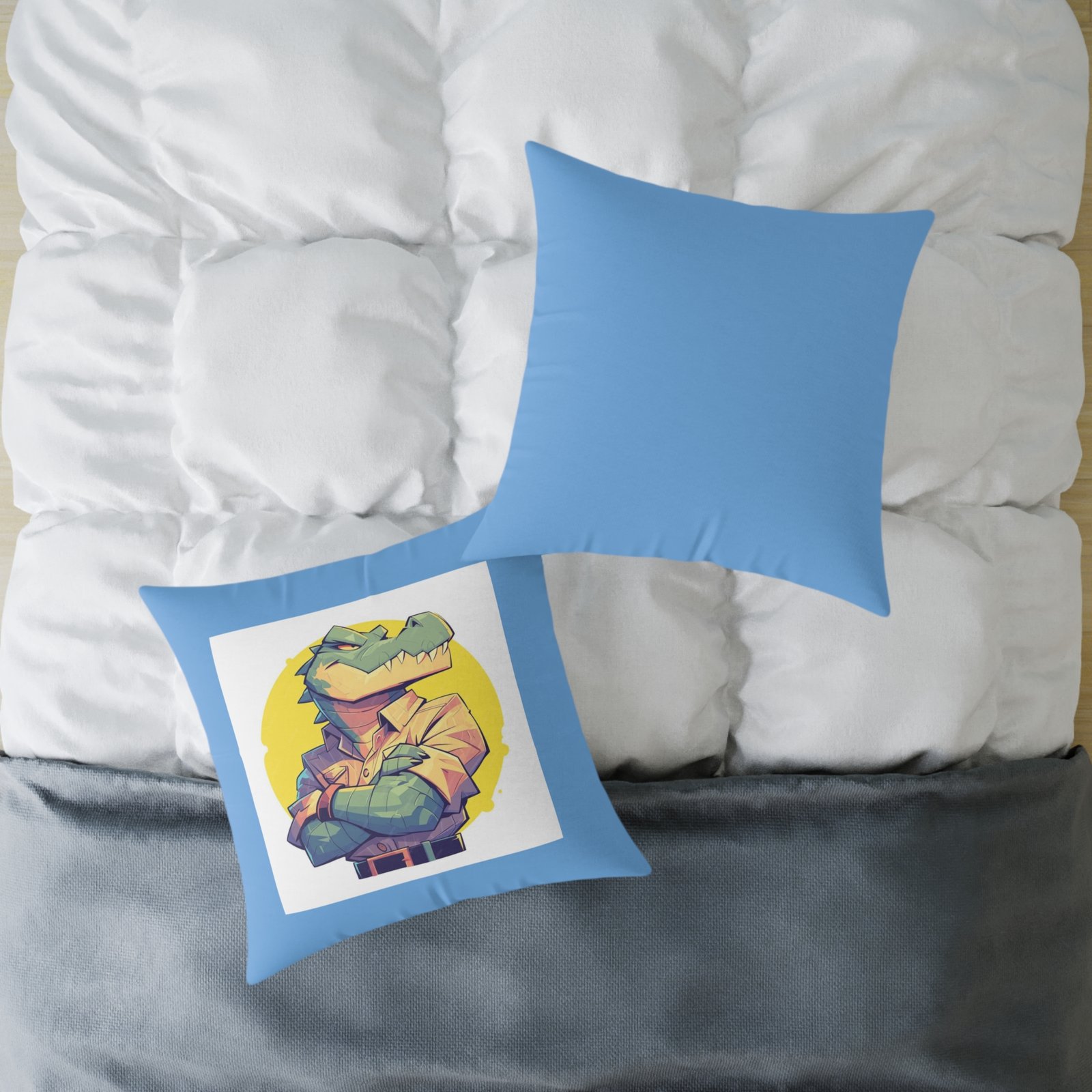 Dinassaur Square Poly Canvas Pillow - Image 16