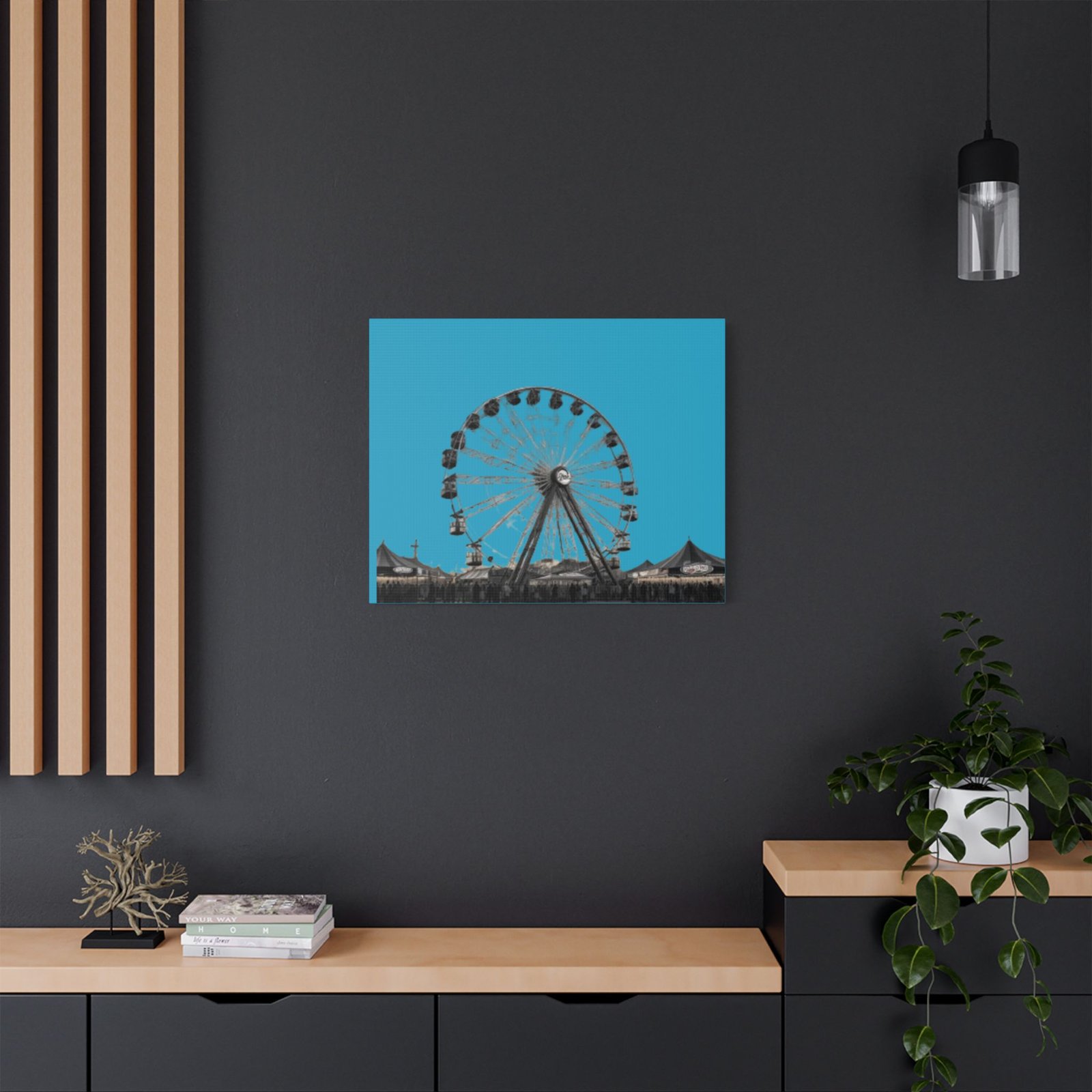 Fairground Fun Satin Canvas, Stretched - Image 12