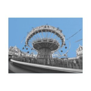 Fairground Fun Satin Canvas, Stretched