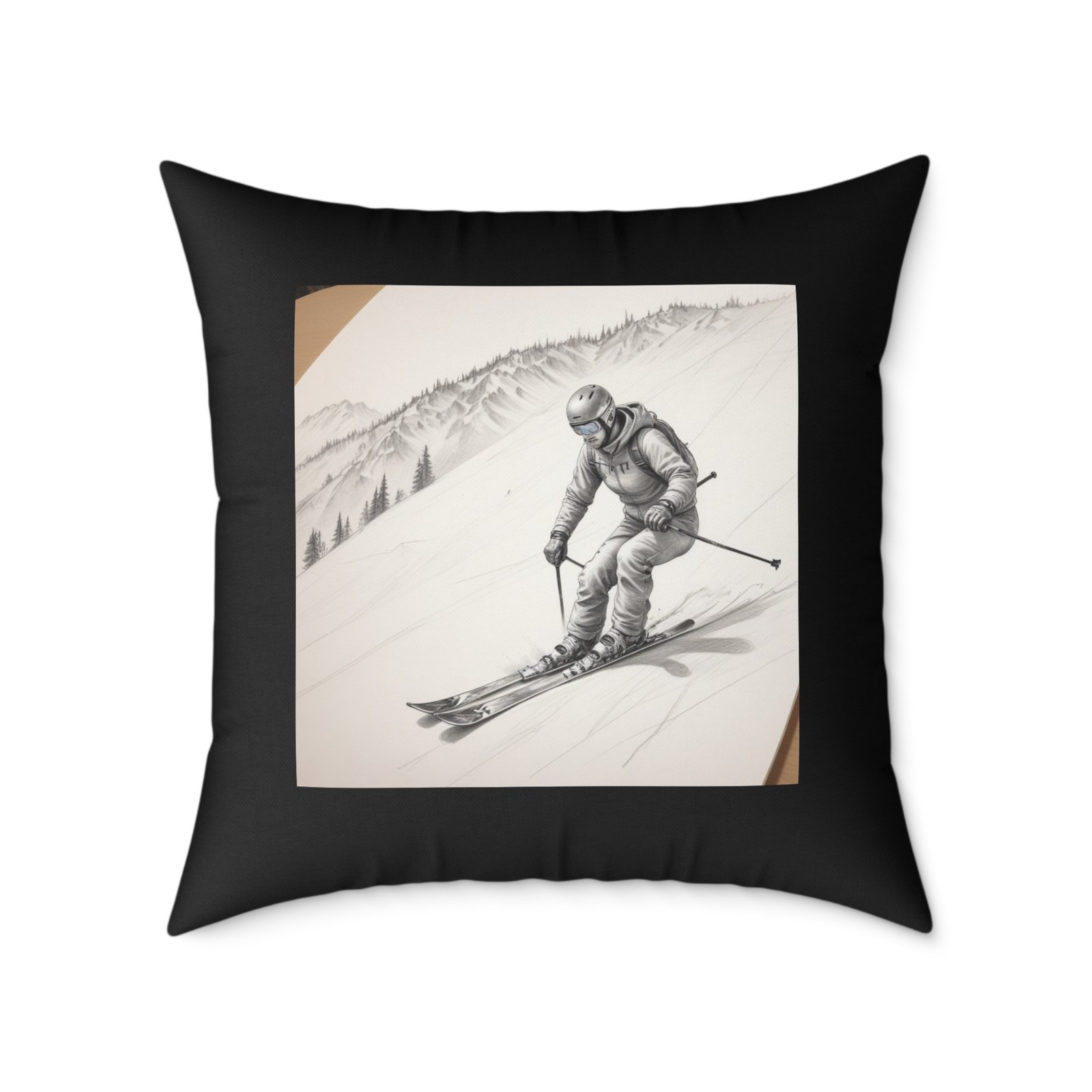 Golfing Square Poly Canvas Pillow - Image 17