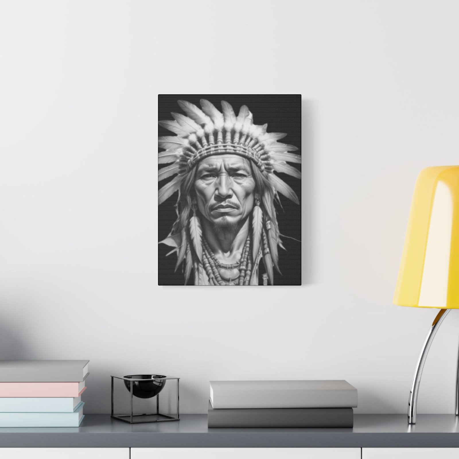 Apache Satin Canvas, Stretched - Image 7
