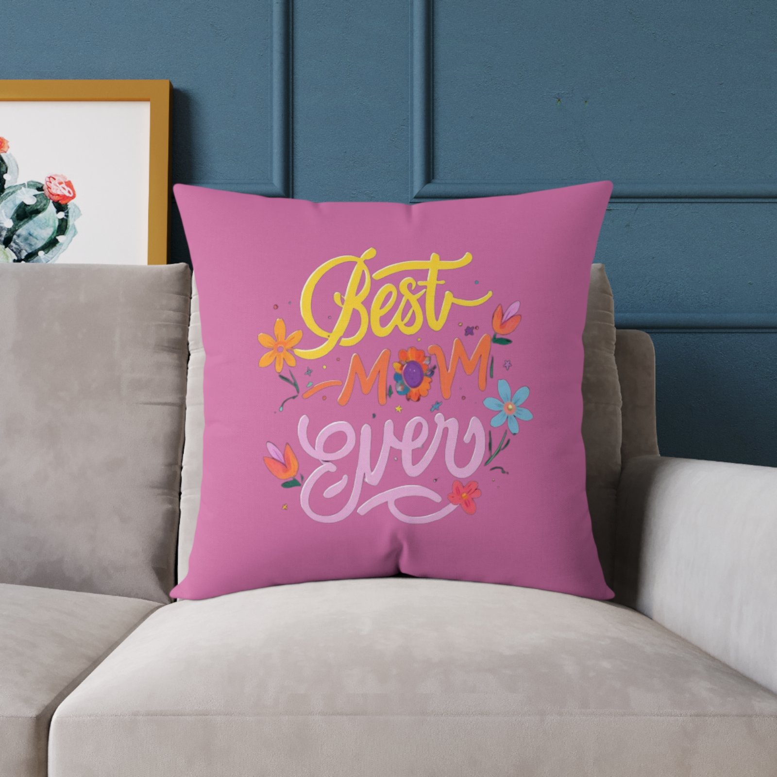 Best Mum Square Poly Canvas Pillow - Image 15