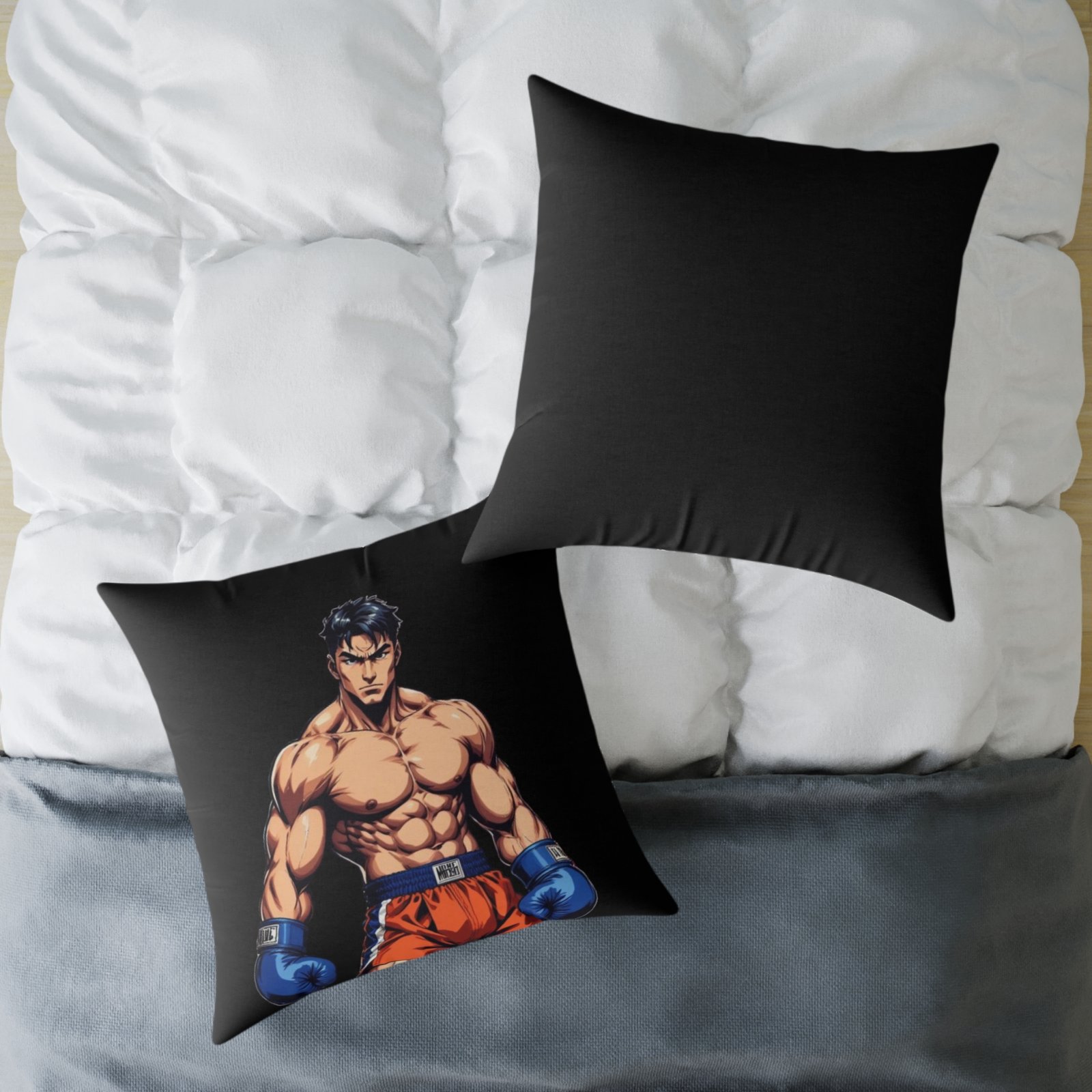 Boxing Square Poly Canvas Pillow - Image 20