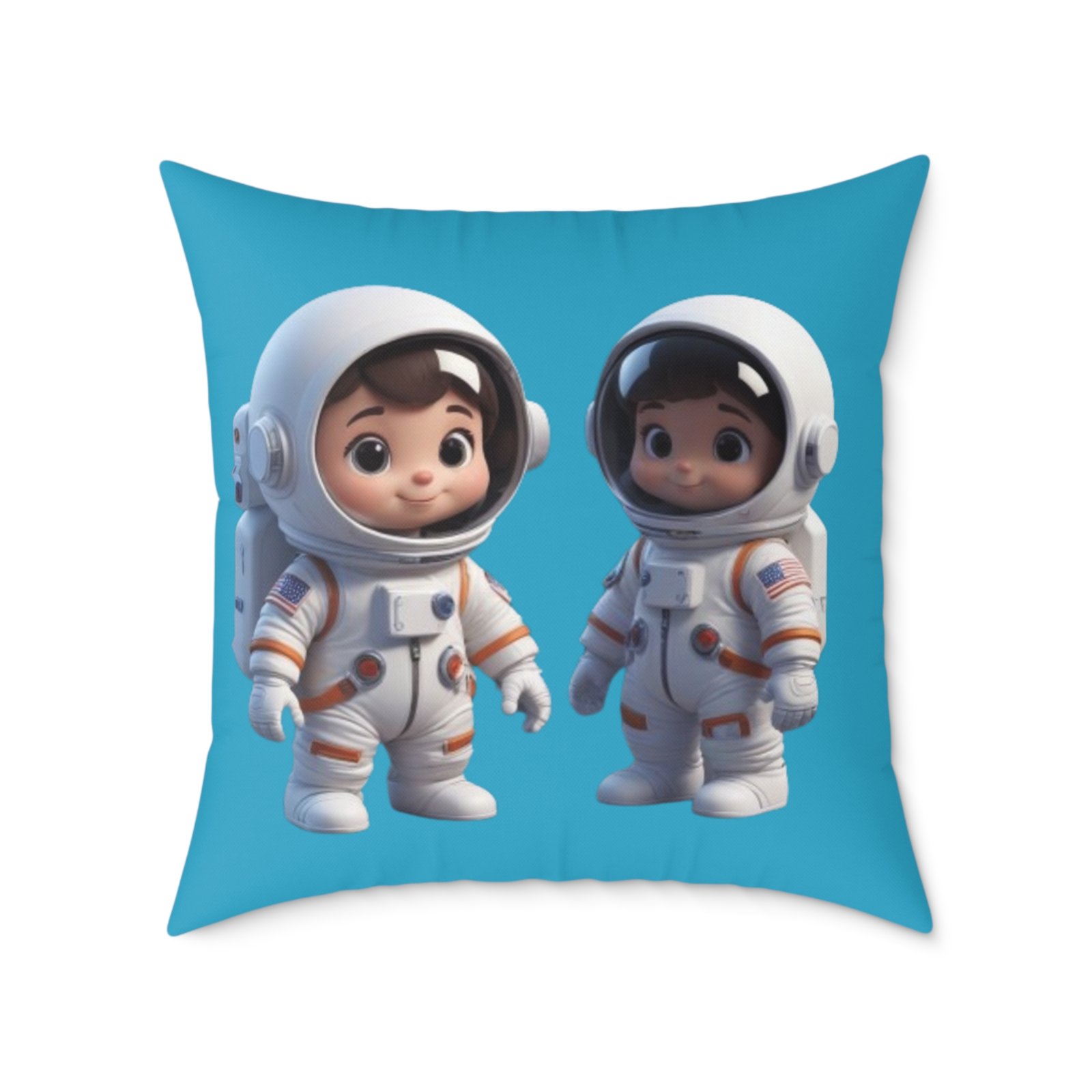 Astronauts Square Poly Canvas Pillow - Image 17