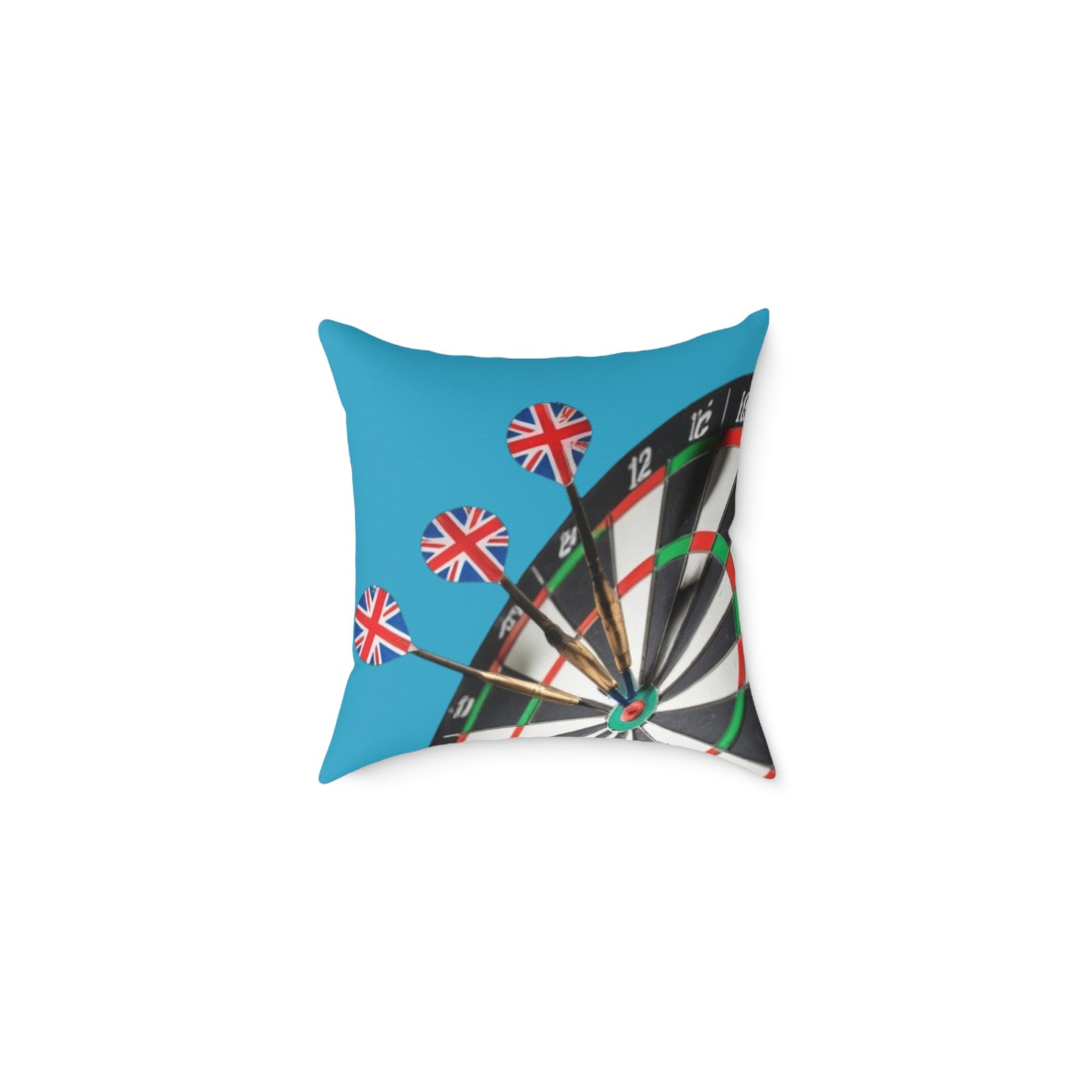 Darts Design Square Poly Canvas Pillow