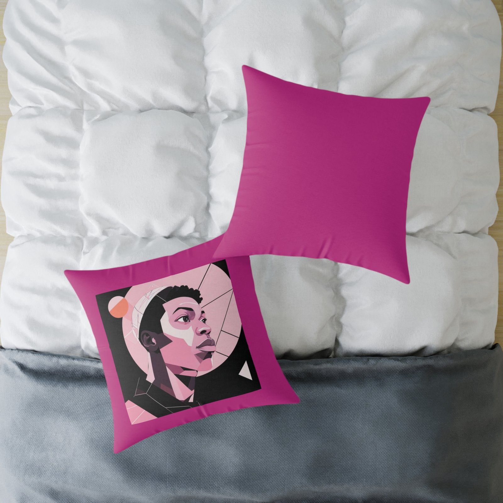 Abstract Square Poly Canvas Pillow - Image 16