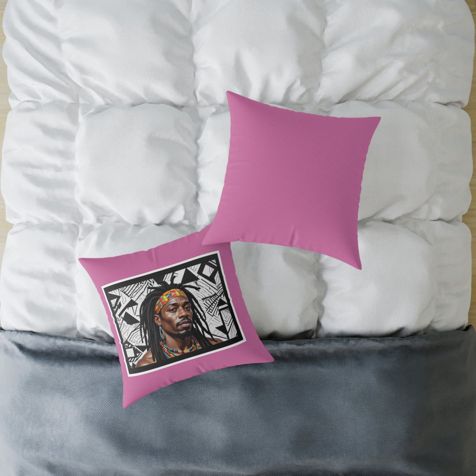 Rastafarian Square Poly Canvas Pillow - Image 12