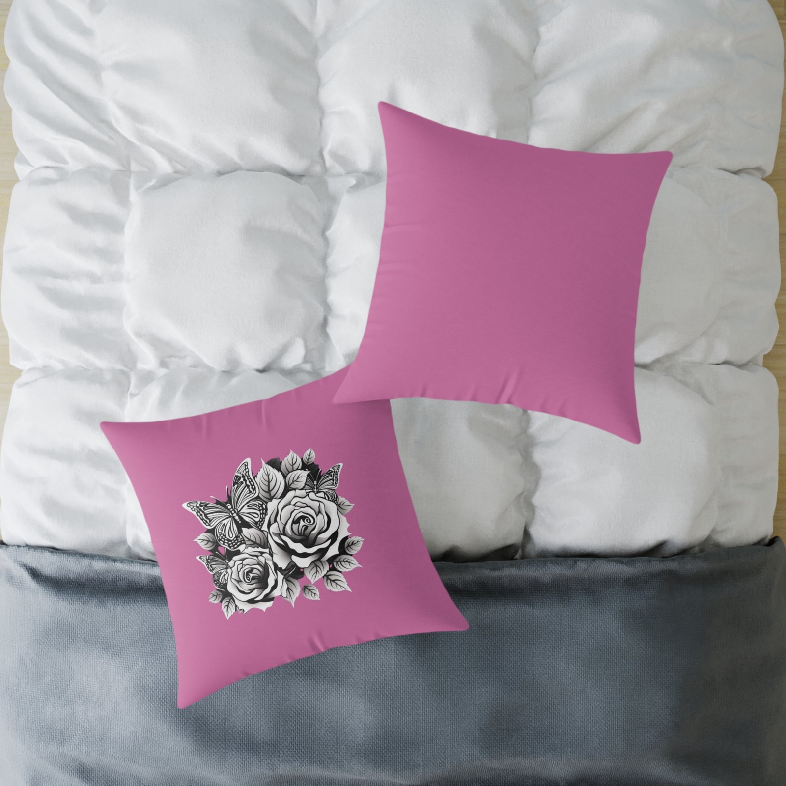 Butterfly Square Poly Canvas Pillow - Image 16