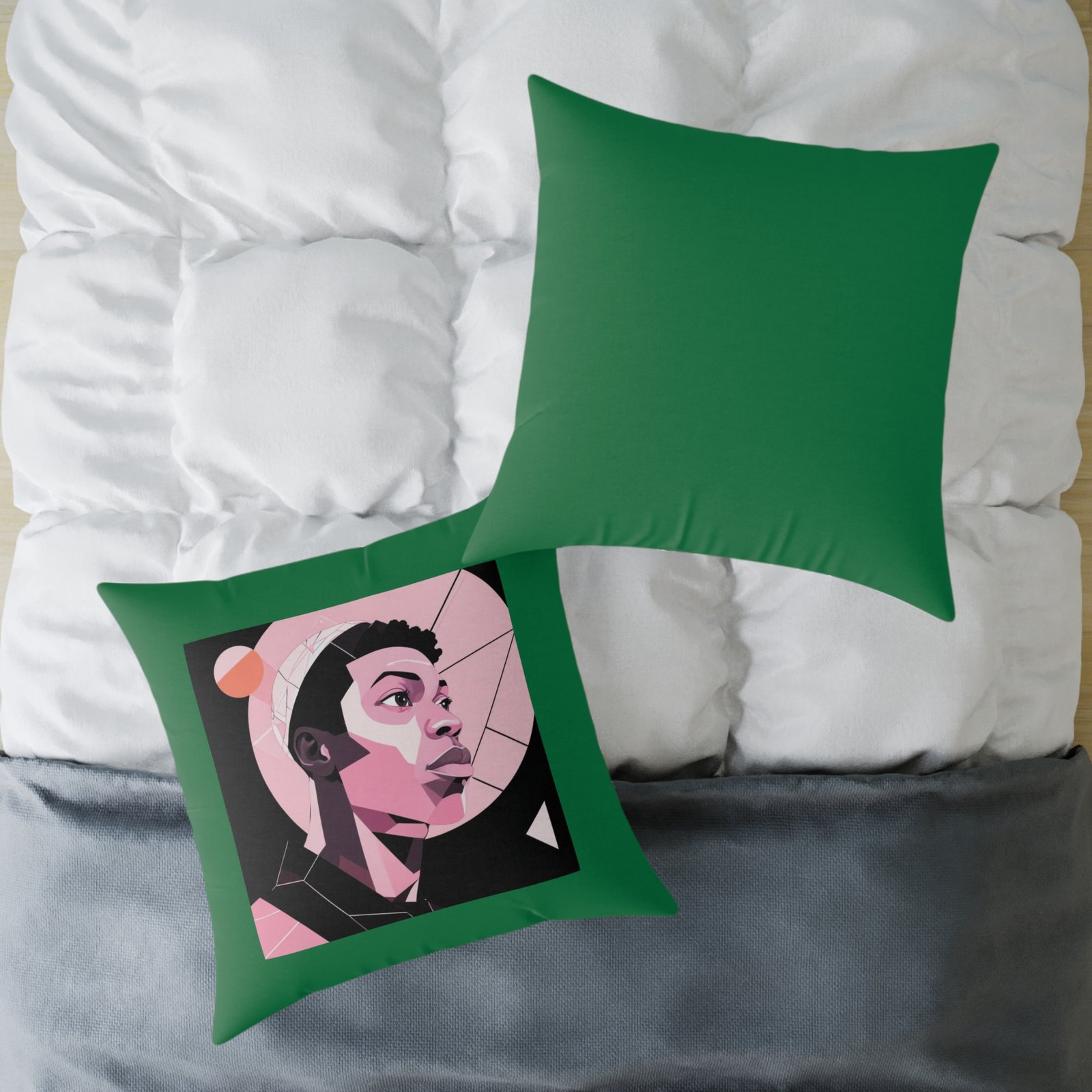Abstract Square Poly Canvas Pillow - Image 20