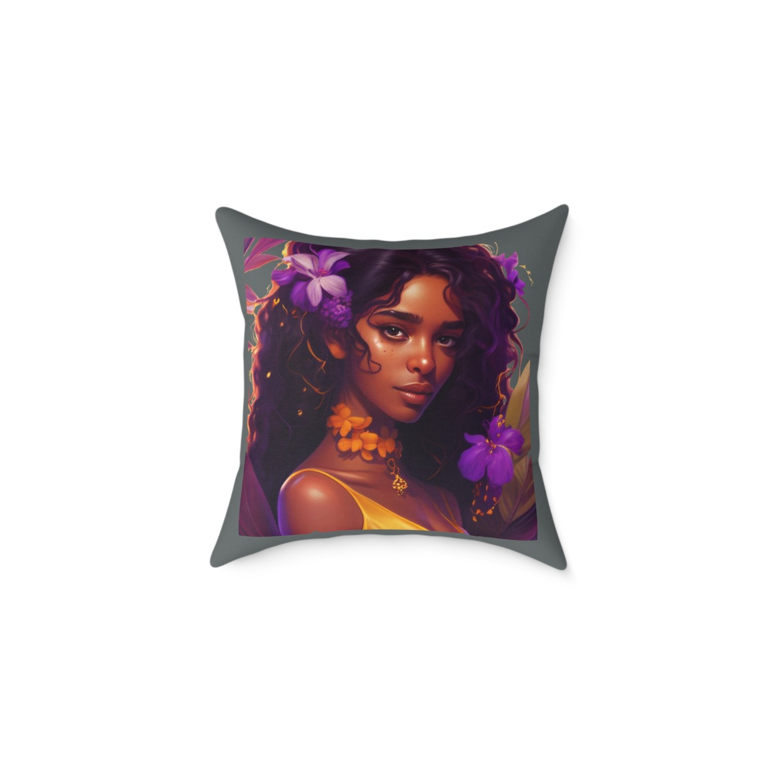 Charming Square Poly Canvas Pillow - Image 5