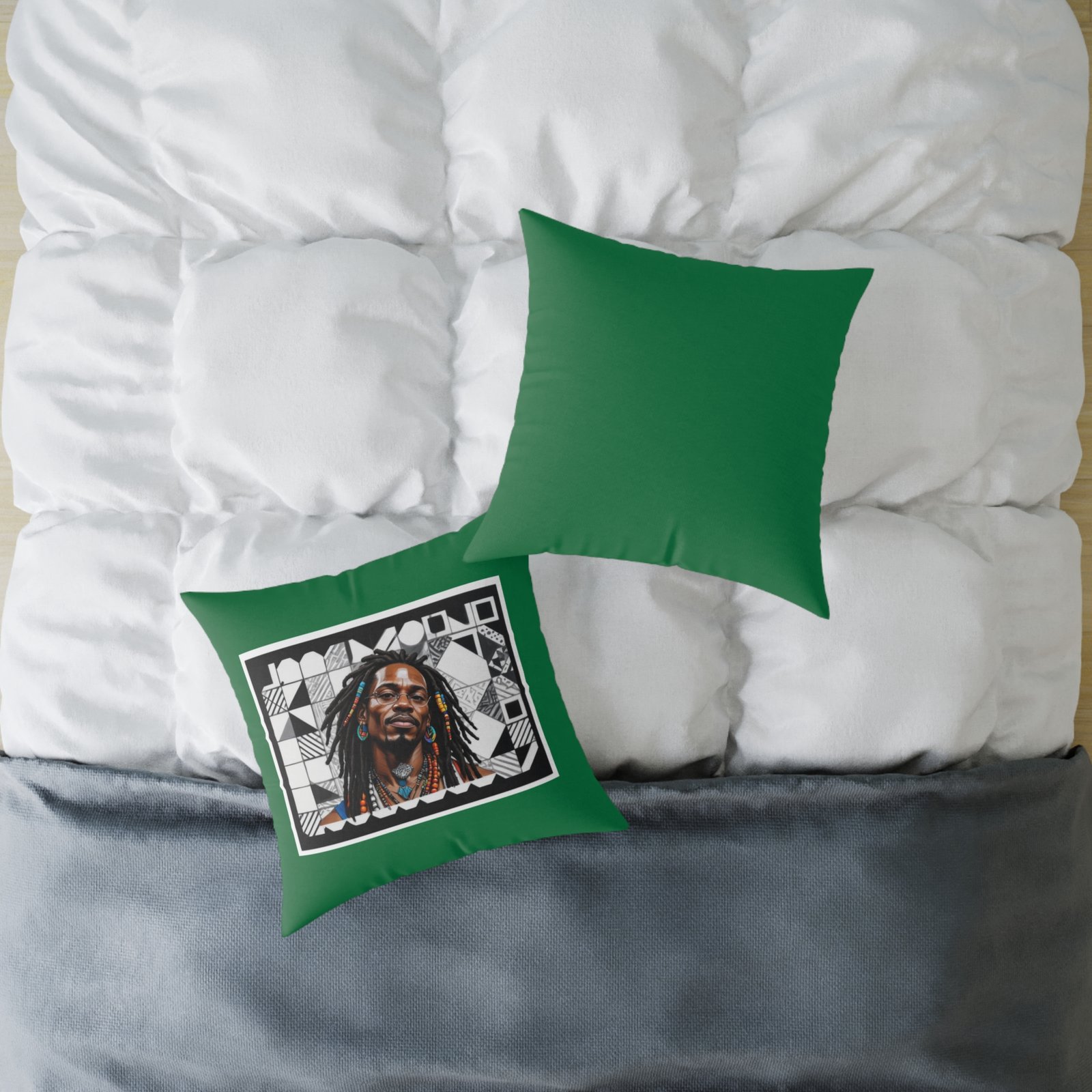 Rastafarian Square Poly Canvas Pillow - Image 12