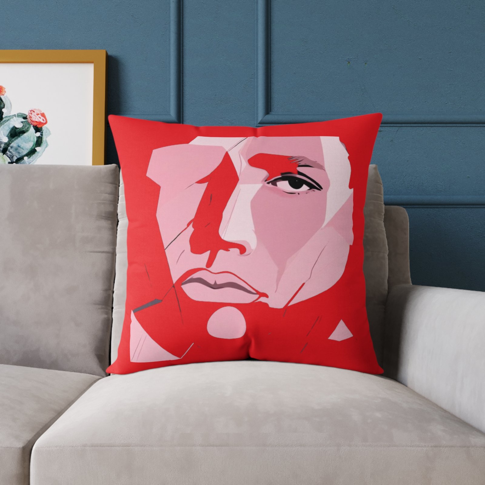 Abstract Square Poly Canvas Pillow - Image 15