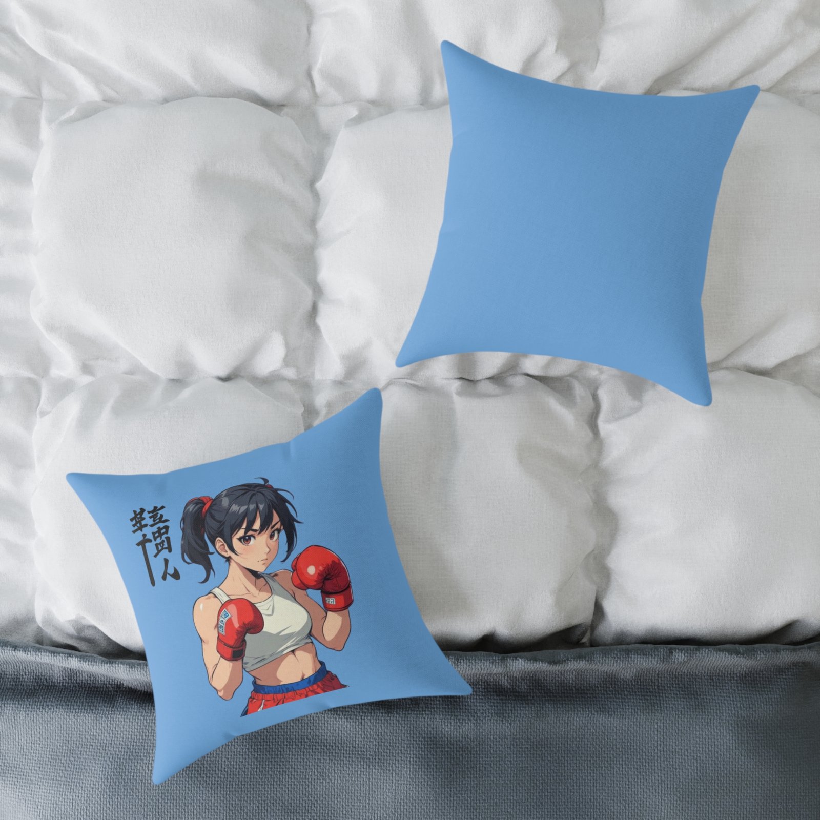 Boxing Square Poly Canvas Pillow - Image 8