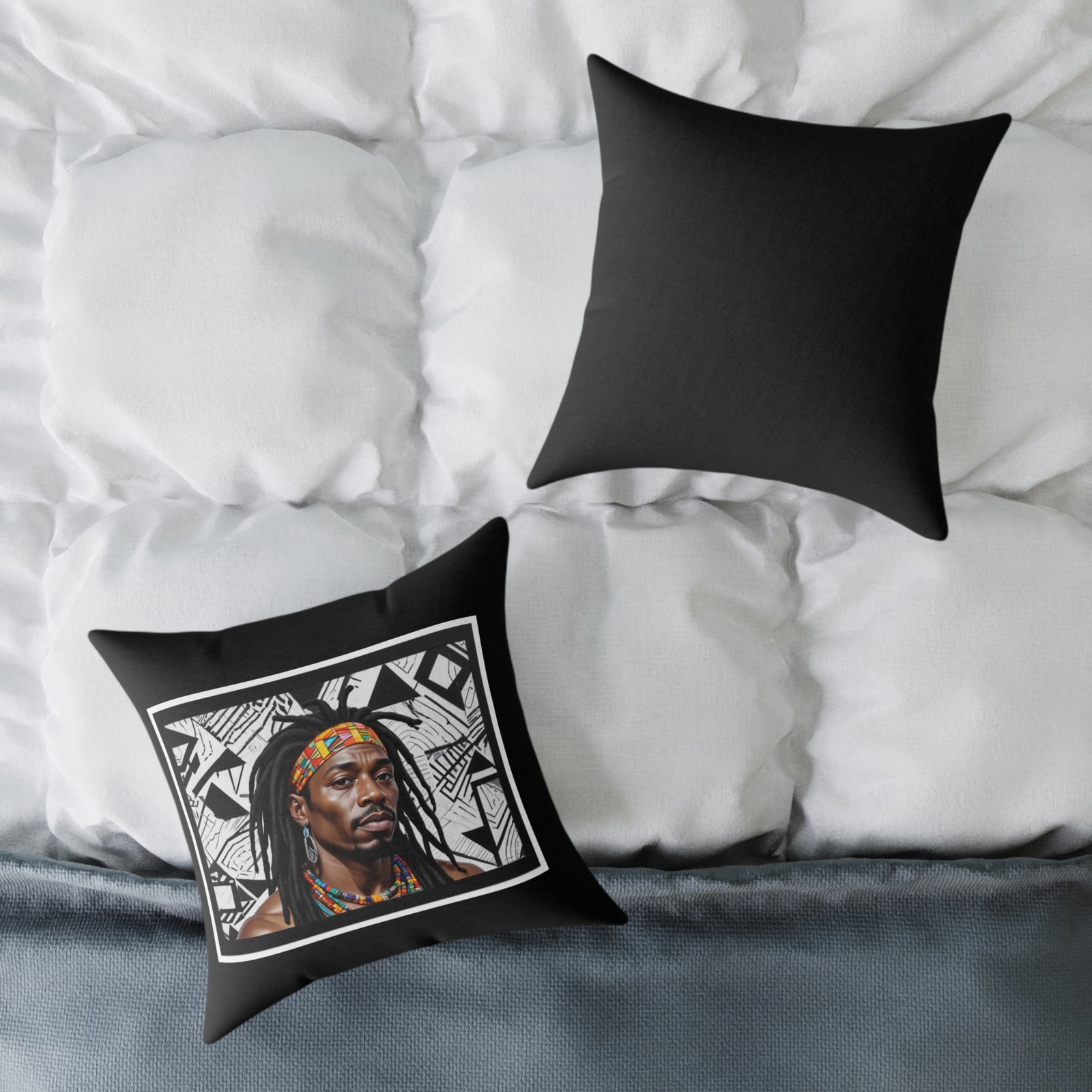 Copy of Rastafarian Square Poly Canvas Pillow - Image 8