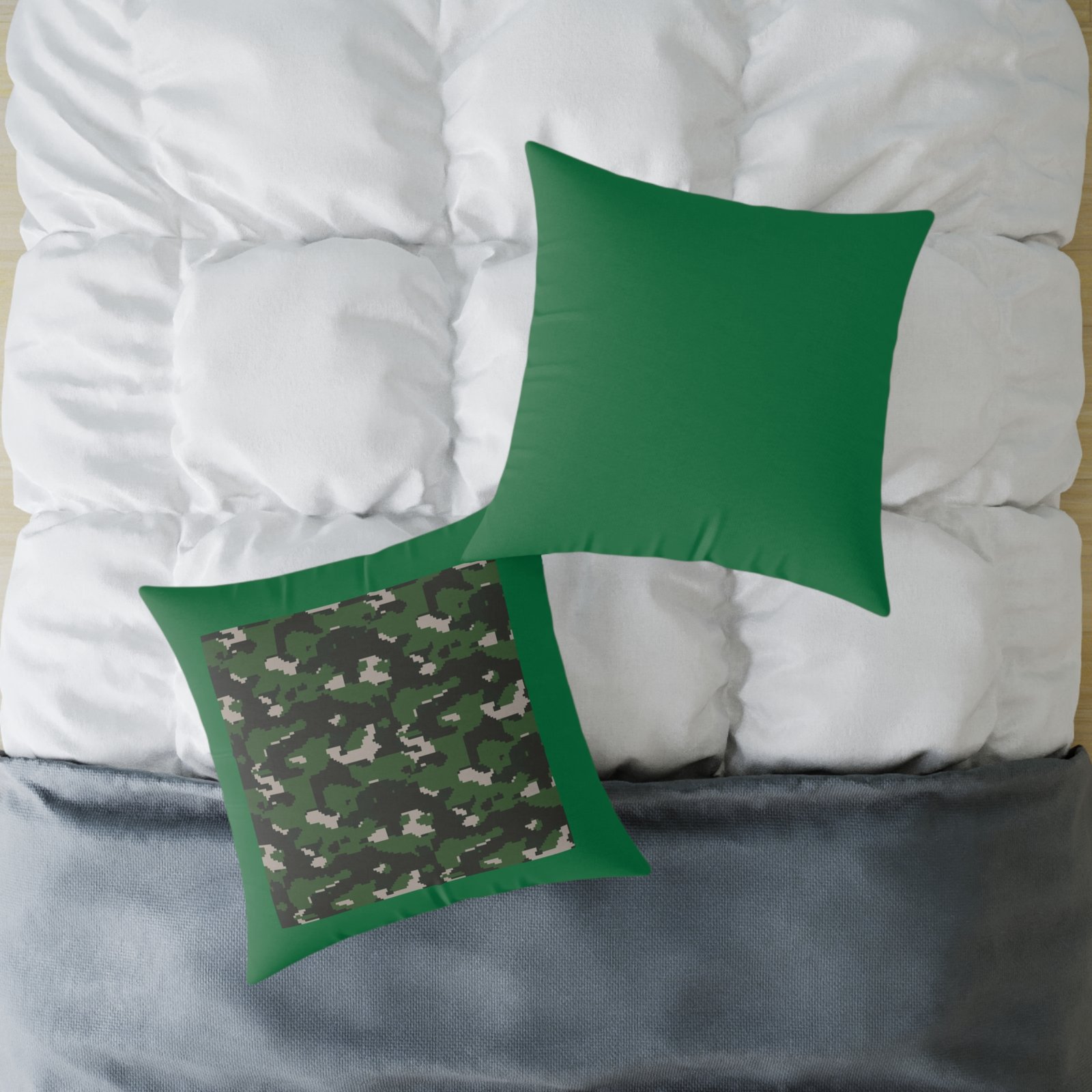 Army Square Poly Canvas Pillow - Image 16