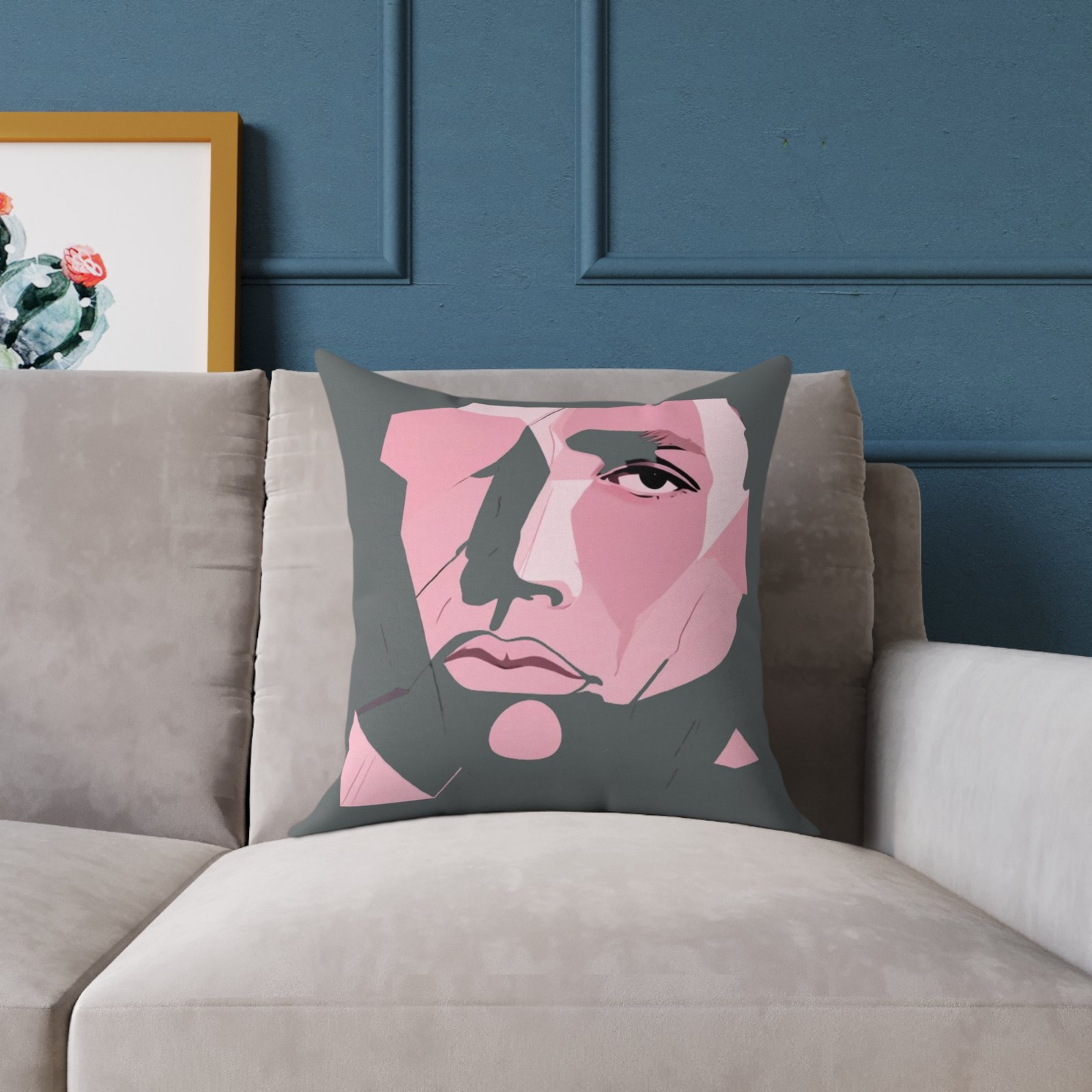 Abstract Square Poly Canvas Pillow - Image 7