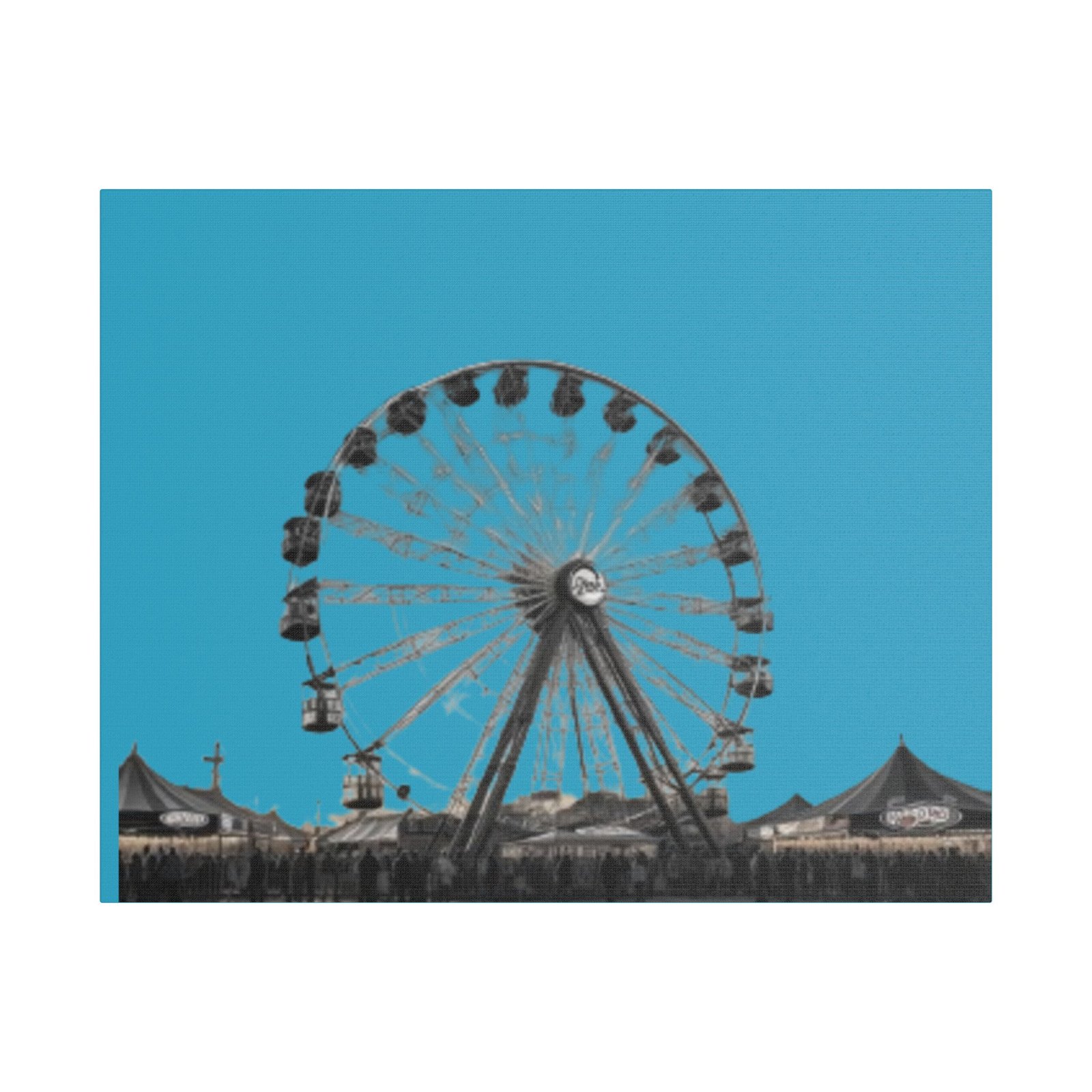 Fairground Fun Satin Canvas, Stretched - Image 9