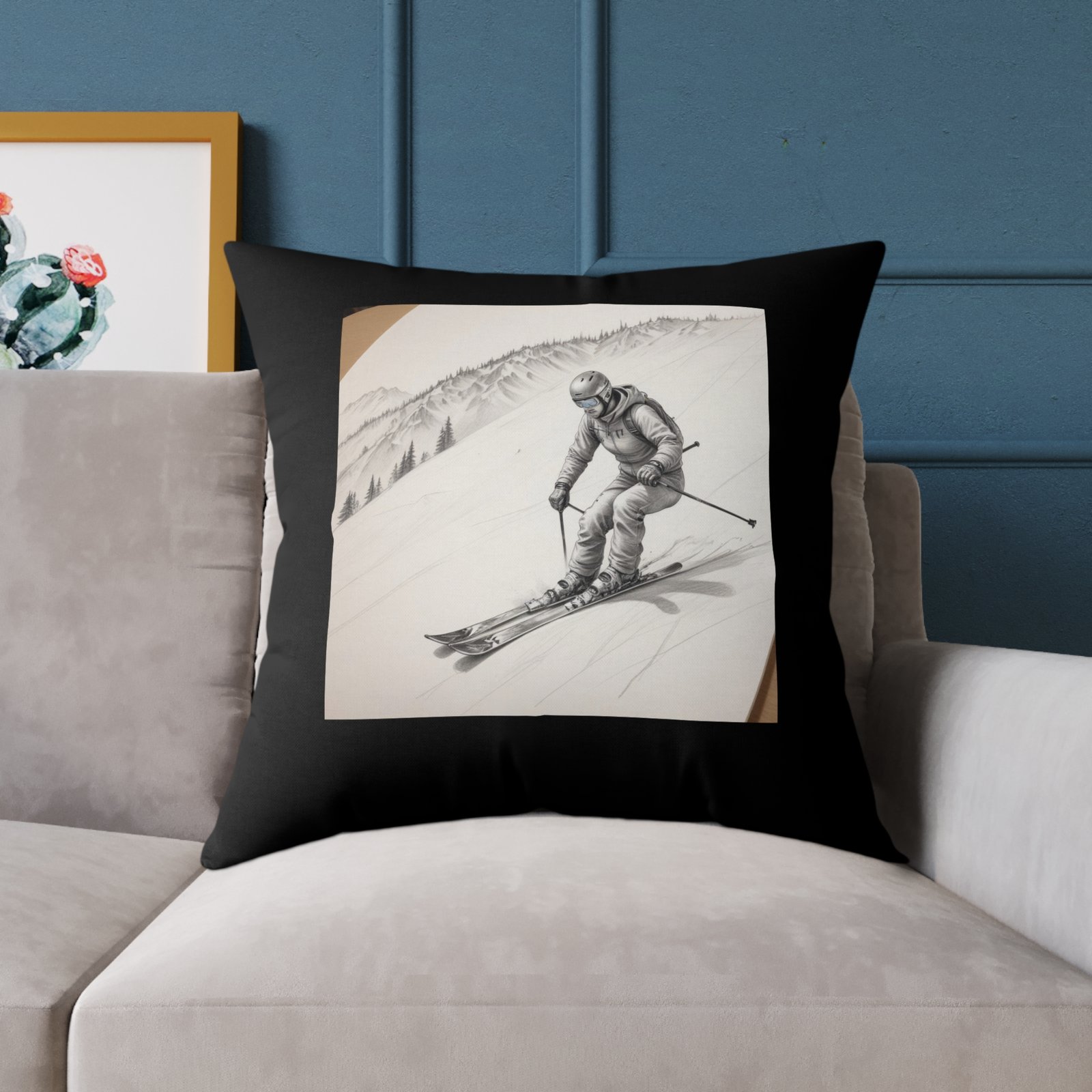 Golfing Square Poly Canvas Pillow - Image 19
