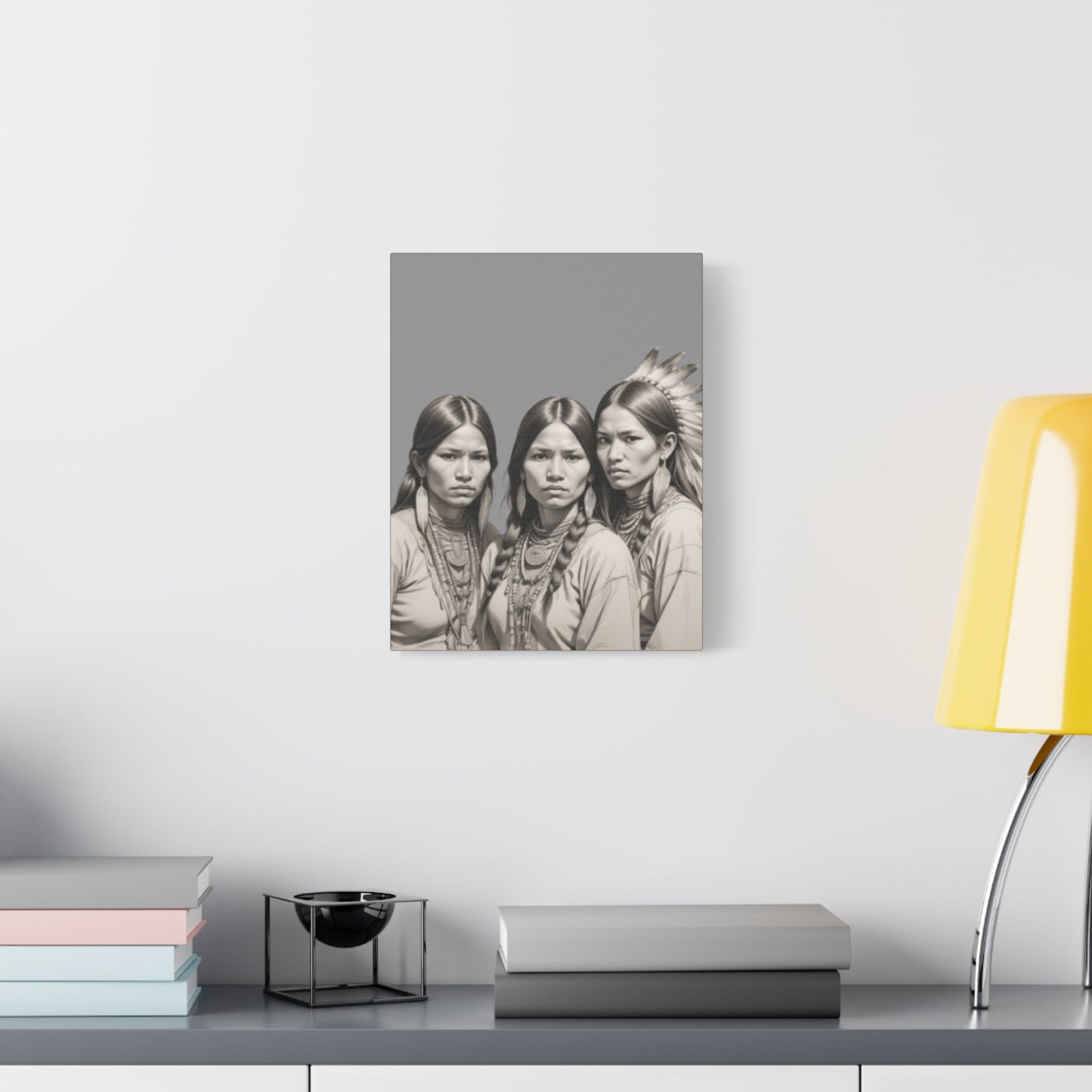 Apache Satin Canvas, Stretched - Image 3