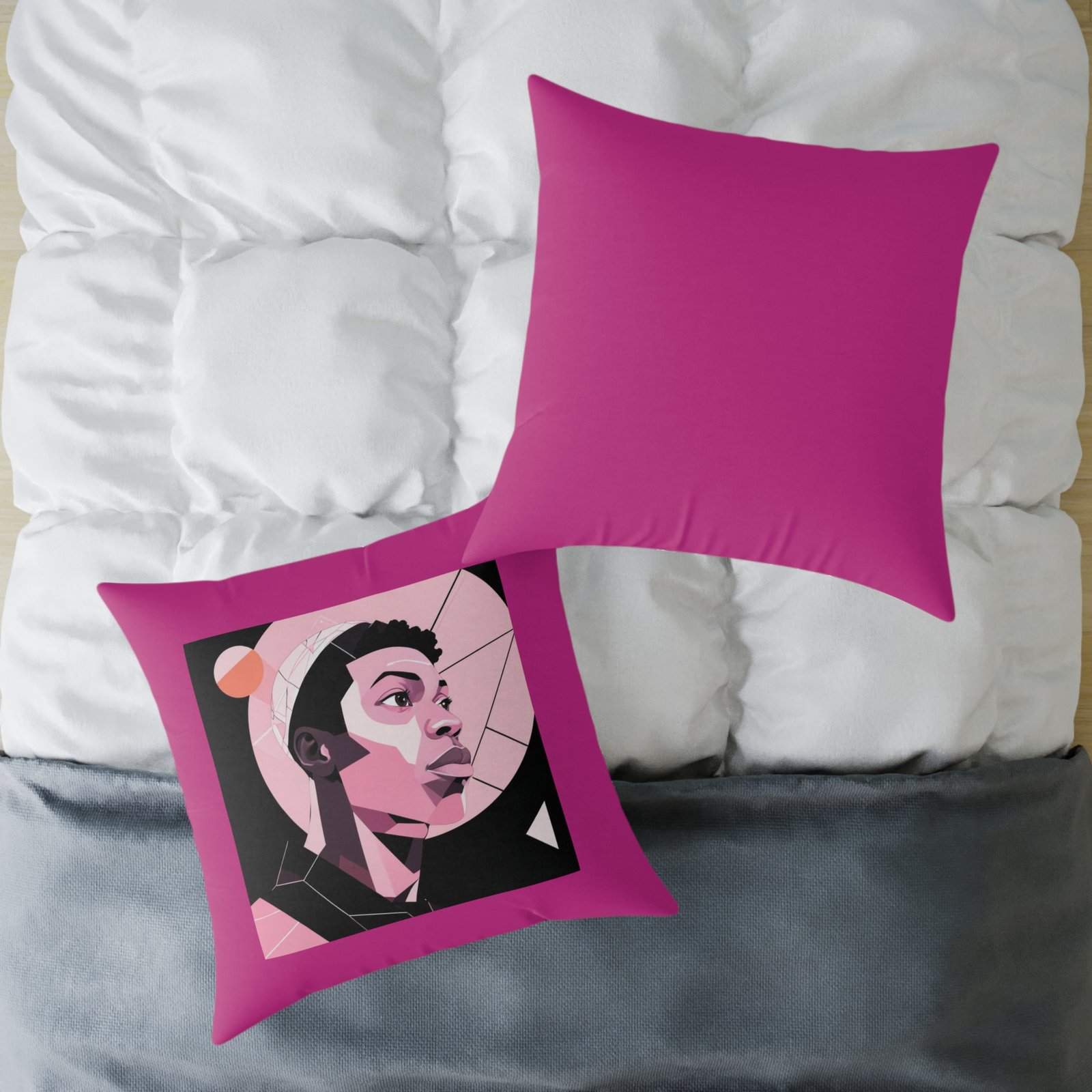 Abstract Square Poly Canvas Pillow - Image 20