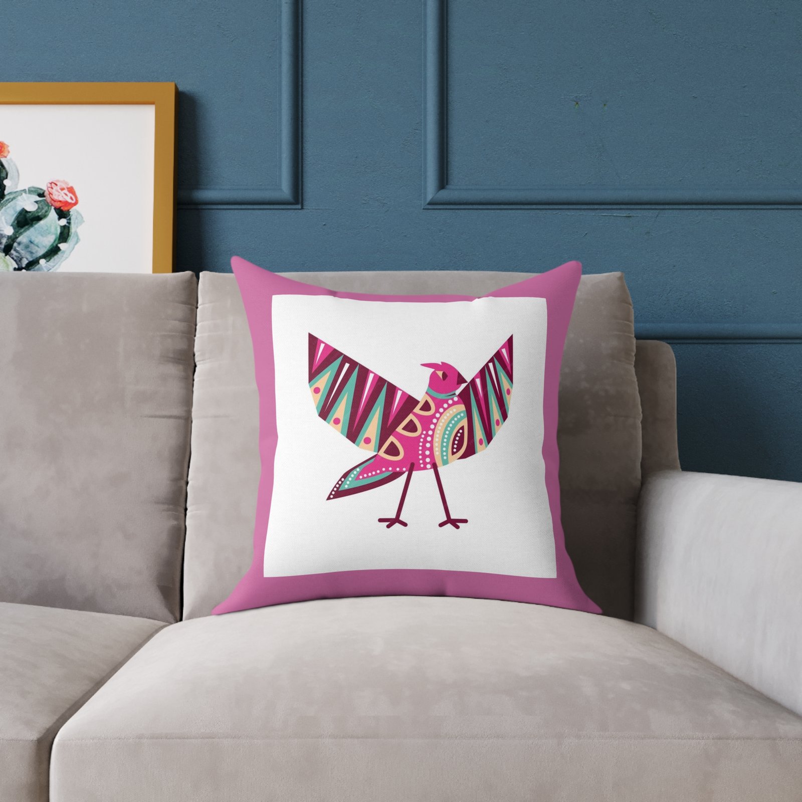 Mexico Square Poly Canvas Pillow - Image 7