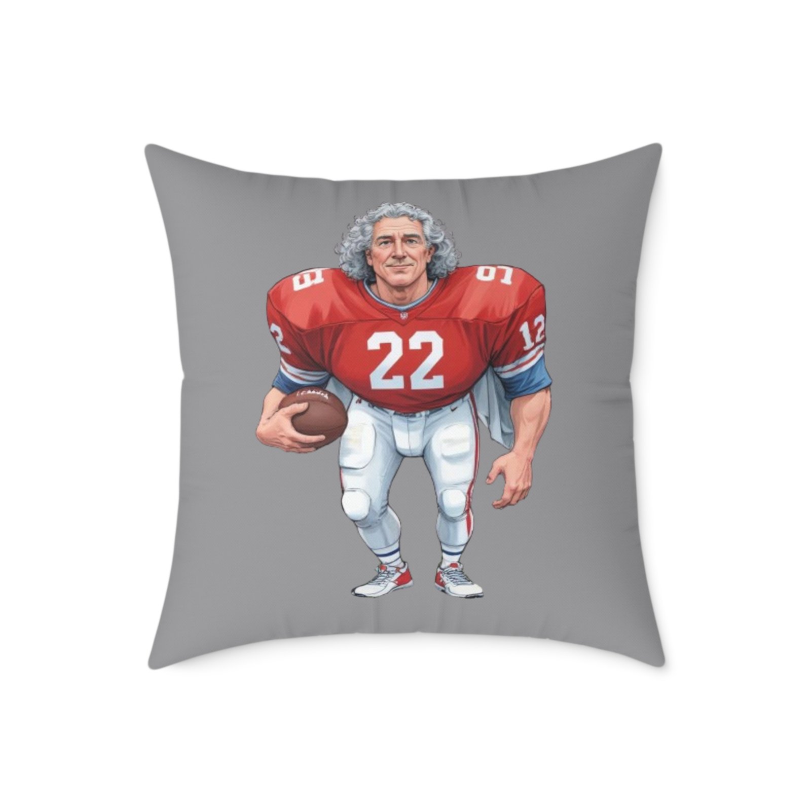 American Football Square Poly Canvas Pillow - Image 13
