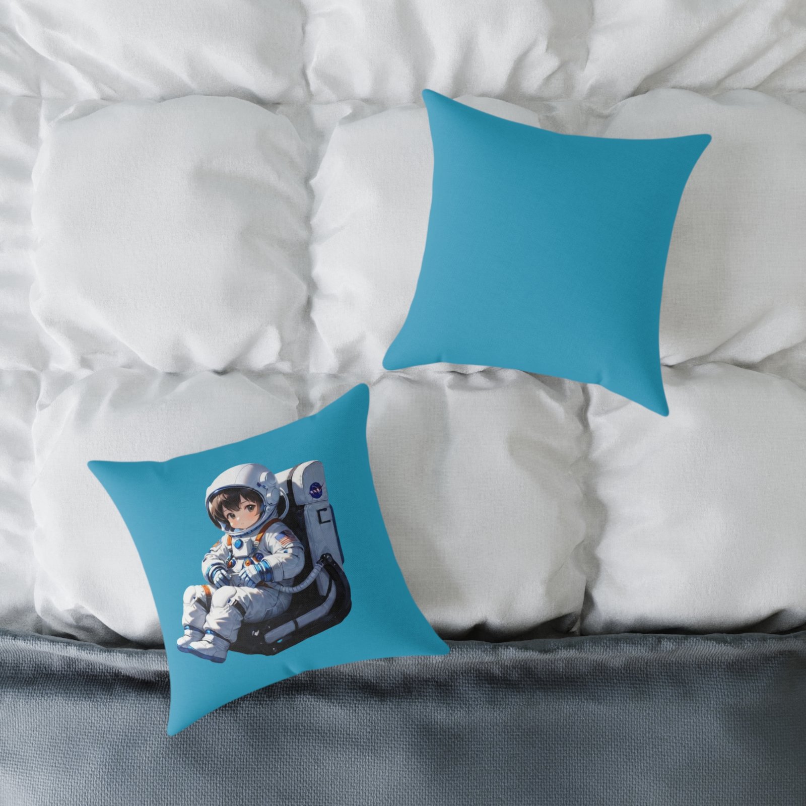 Astronaut Square Poly Canvas Pillow - Image 4