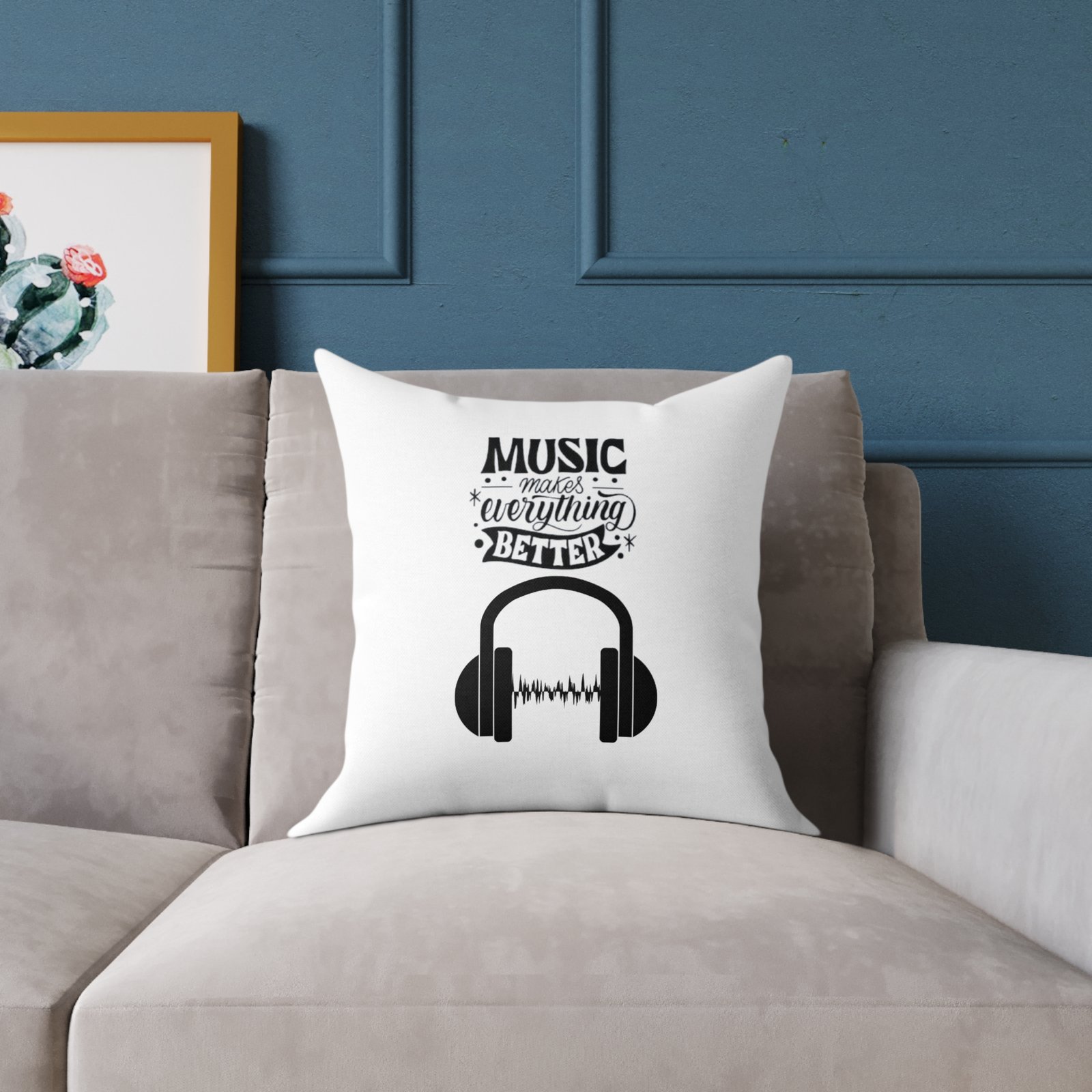 Music Poly Canvas Pillow - Image 7