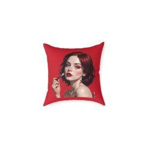Oh Really Square Poly Canvas Pillow