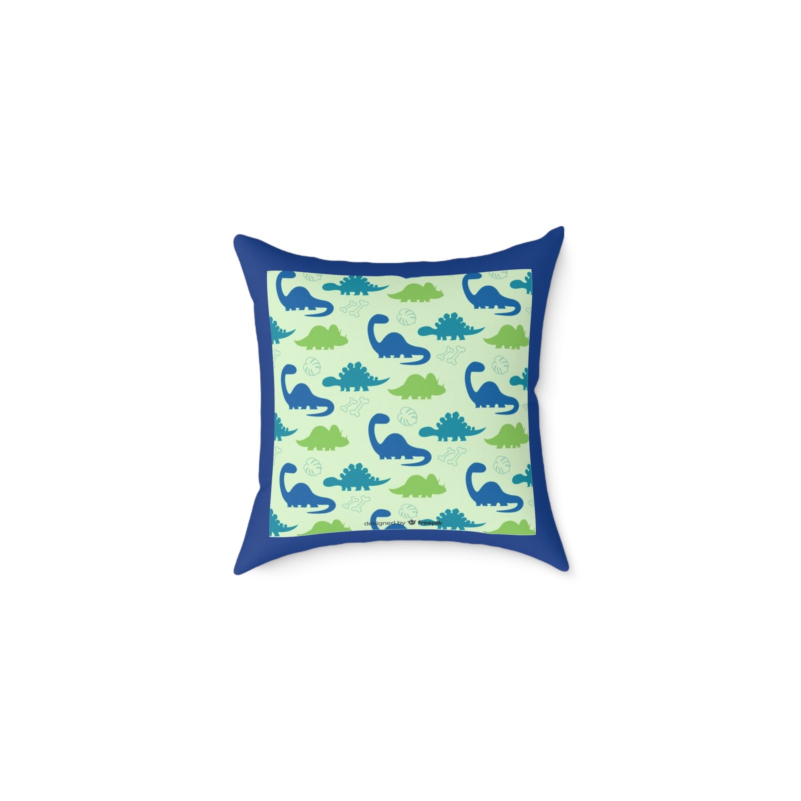 Dinassaur Square Poly Canvas Pillow