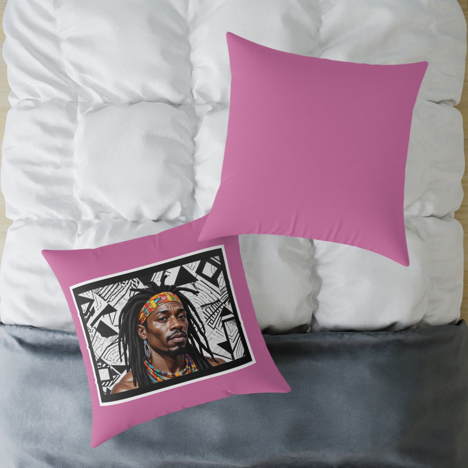 Rastafarian Square Poly Canvas Pillow - Image 20
