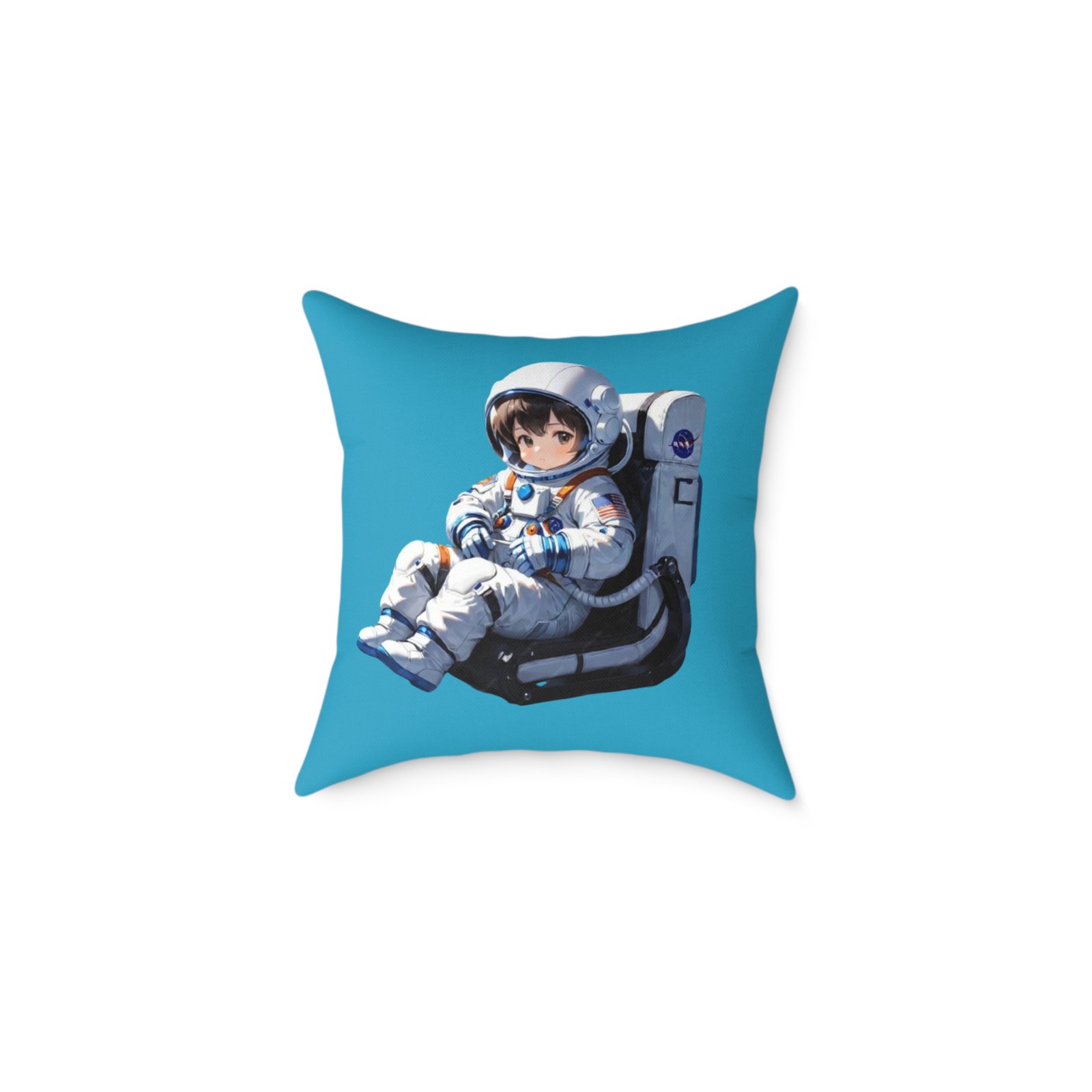 Astronaut Square Poly Canvas Pillow - Image 5