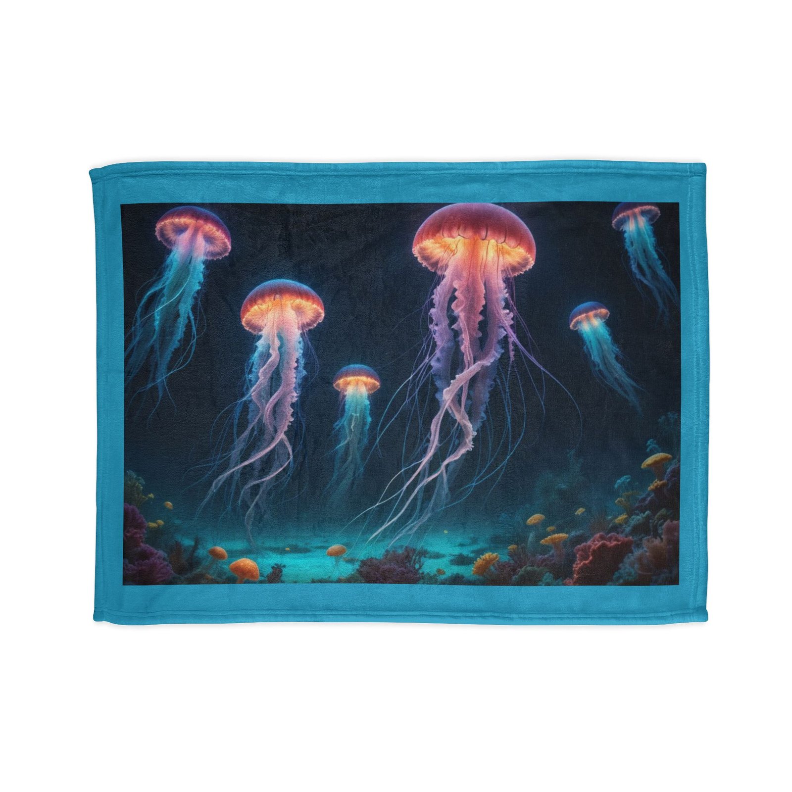 Jelly Fish Soft Polyester Blanket