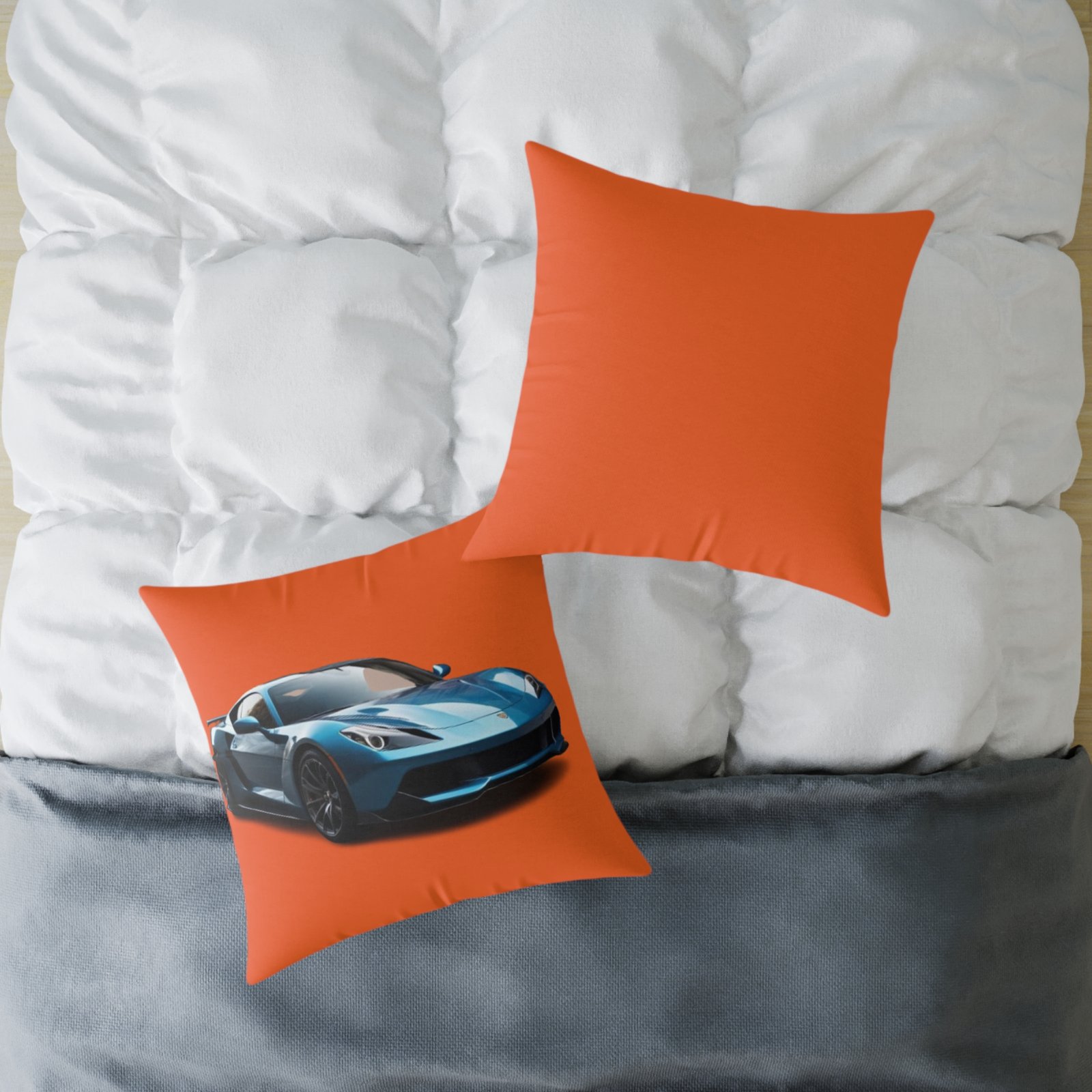 Fast Car Square Poly Canvas Pillow - Image 16