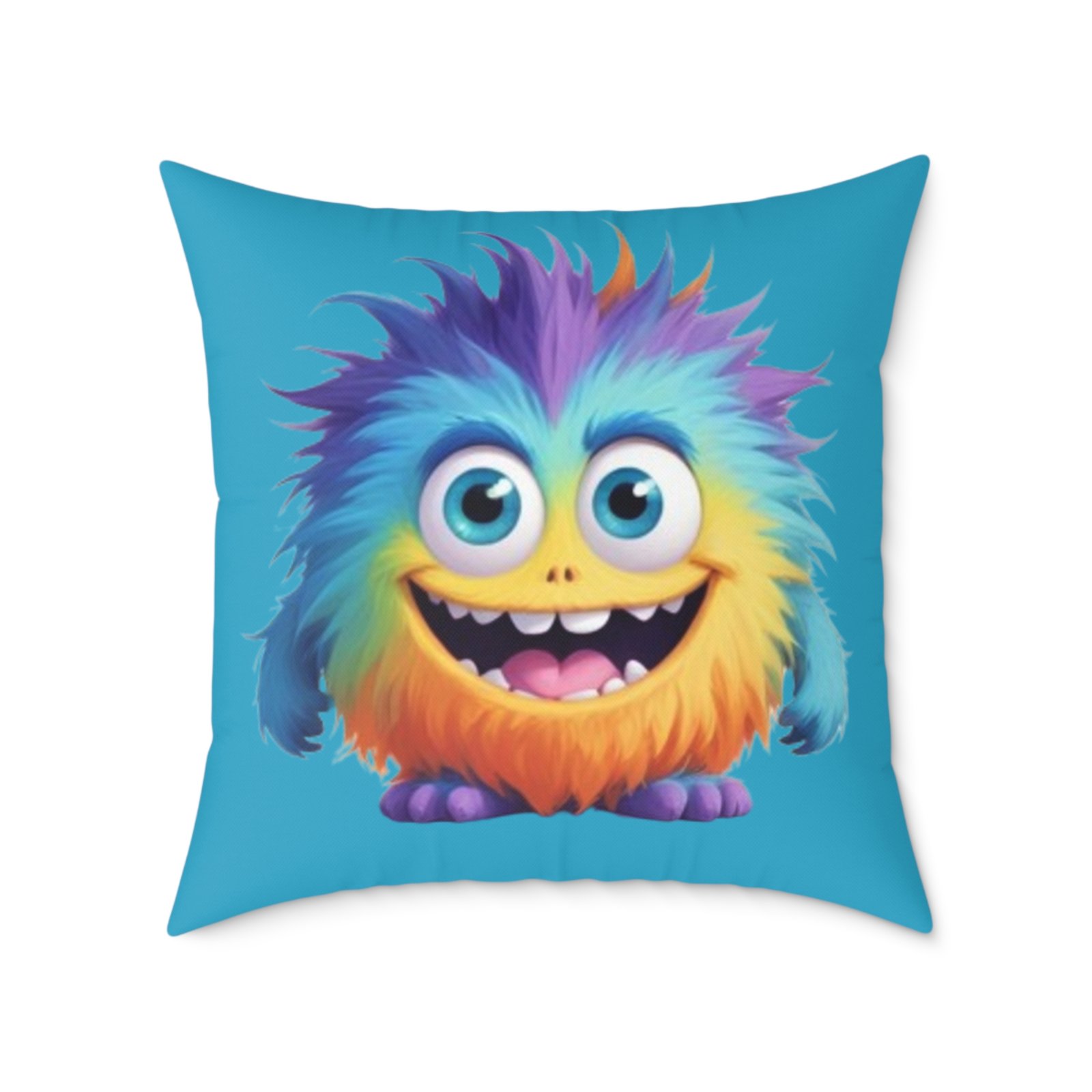 Funny Monster Square Poly Canvas Pillow - Image 17