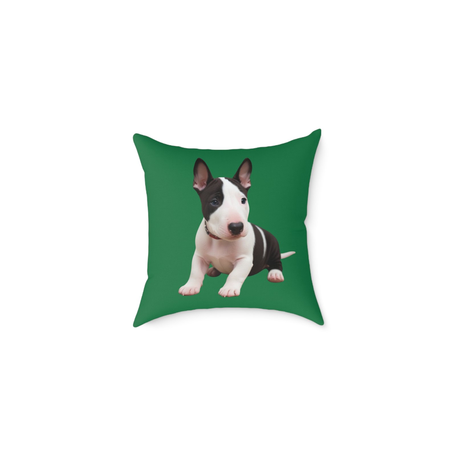 English Bull Terrier Square Poly Canvas Pillow