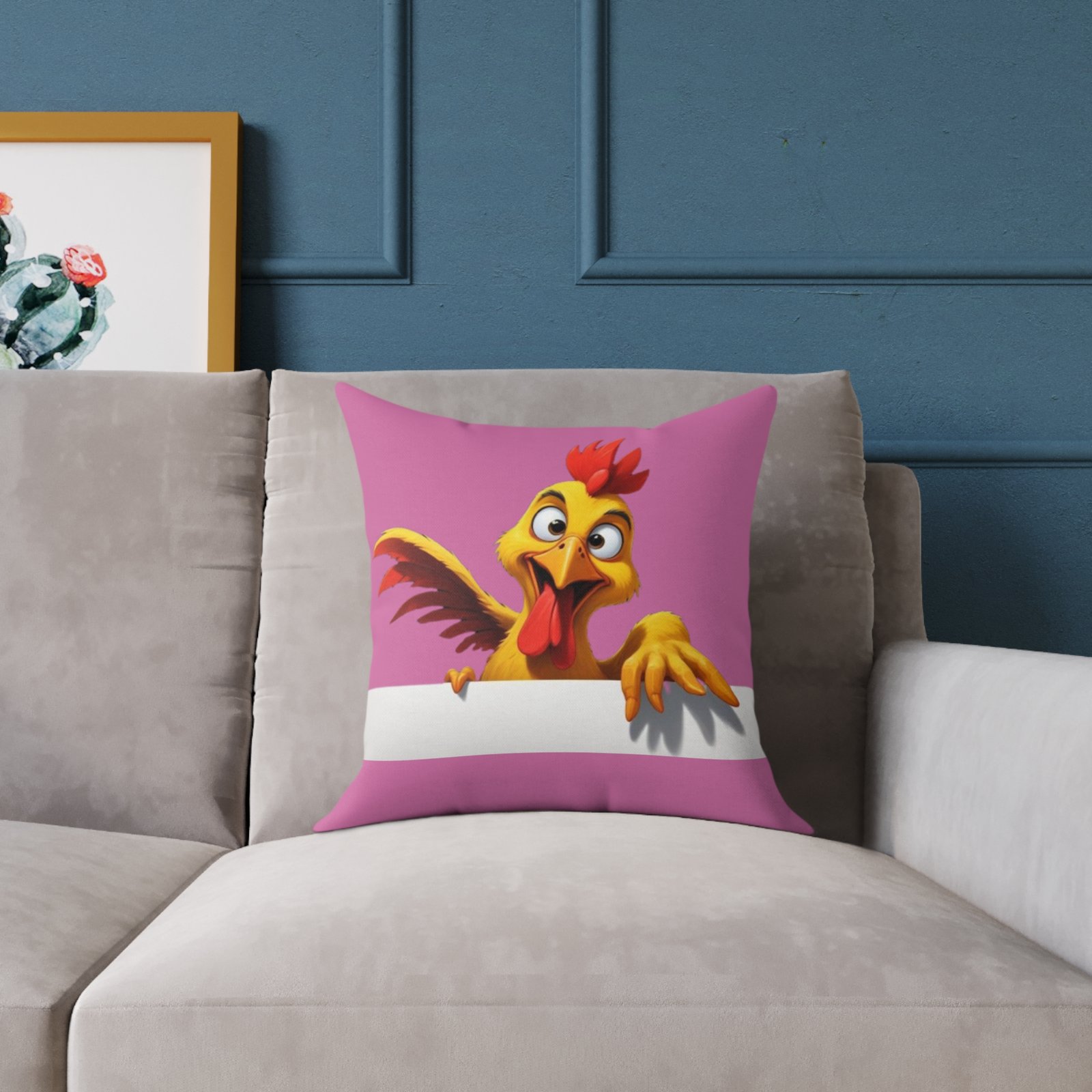 Squark Square Poly Canvas Pillow - Image 3