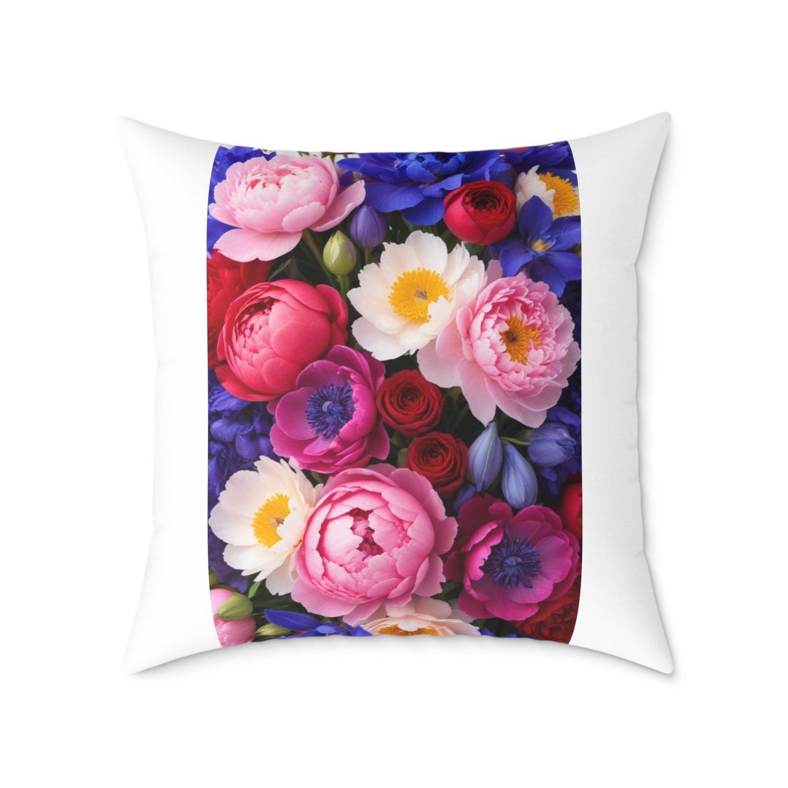 Flowers Square Poly Canvas Pillow - Image 17