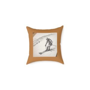 Golfing Square Poly Canvas Pillow