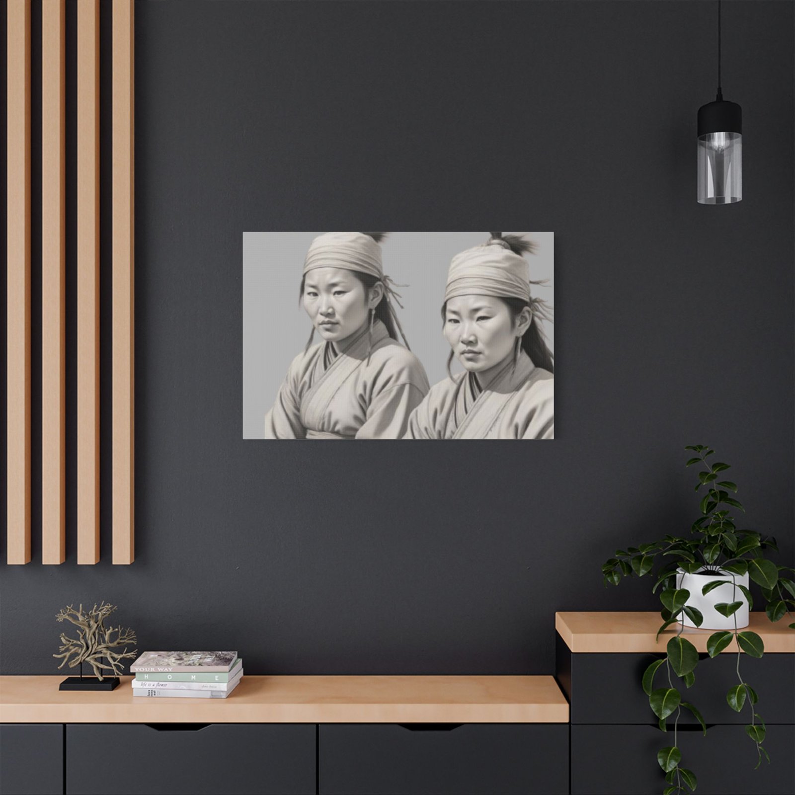 Geisha Girl Satin Canvas, Stretched - Image 16