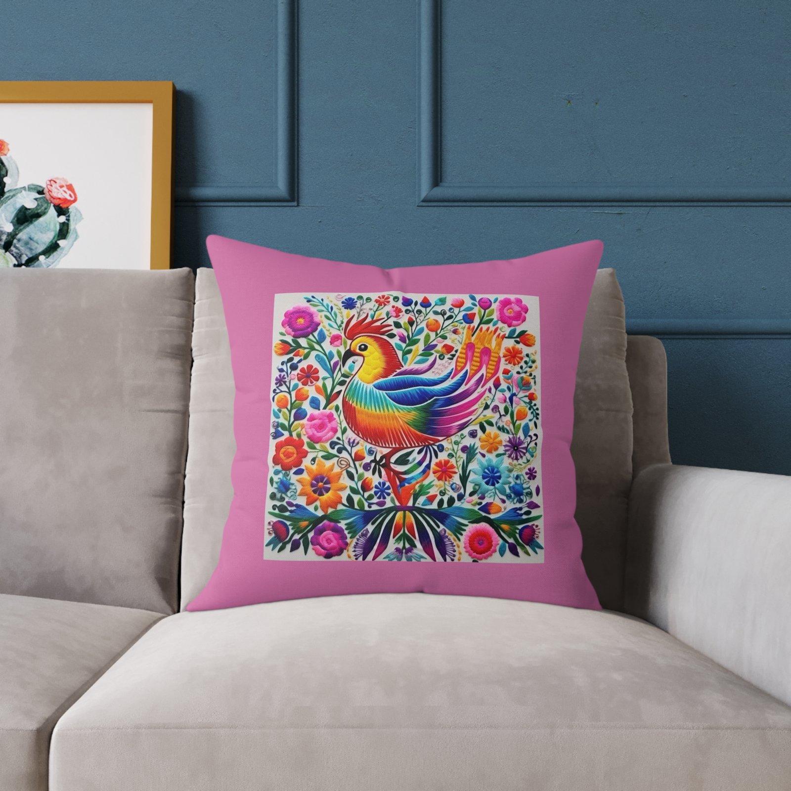 Mexico Square Poly Canvas Pillow - Image 11