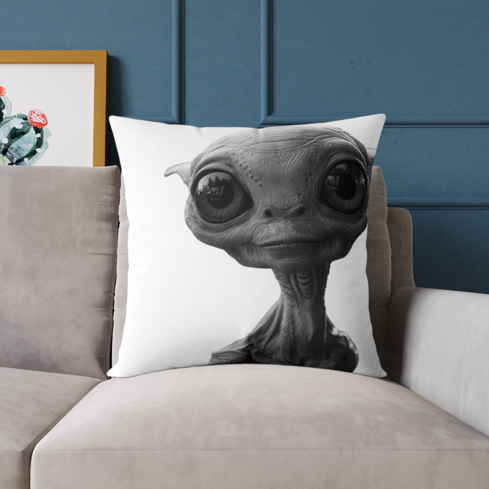 Alien Square Poly Canvas Pillow - Image 15
