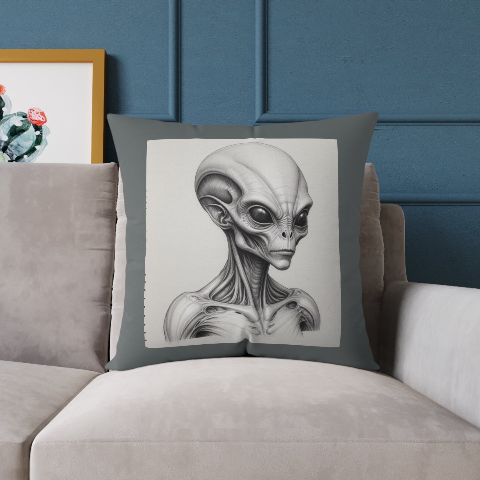 Alien Square Poly Canvas Pillow - Image 15