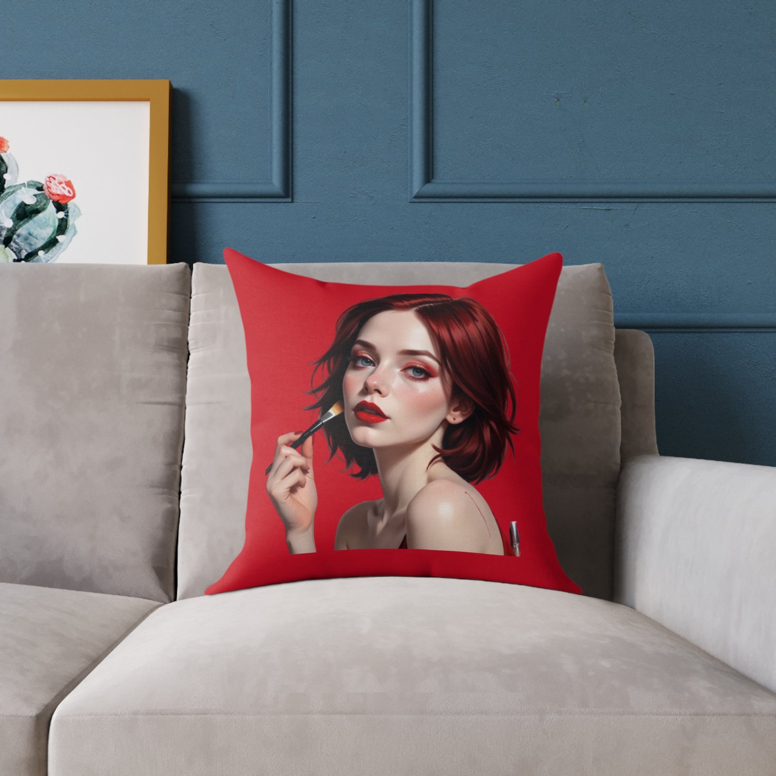 Oh Really Square Poly Canvas Pillow - Image 7
