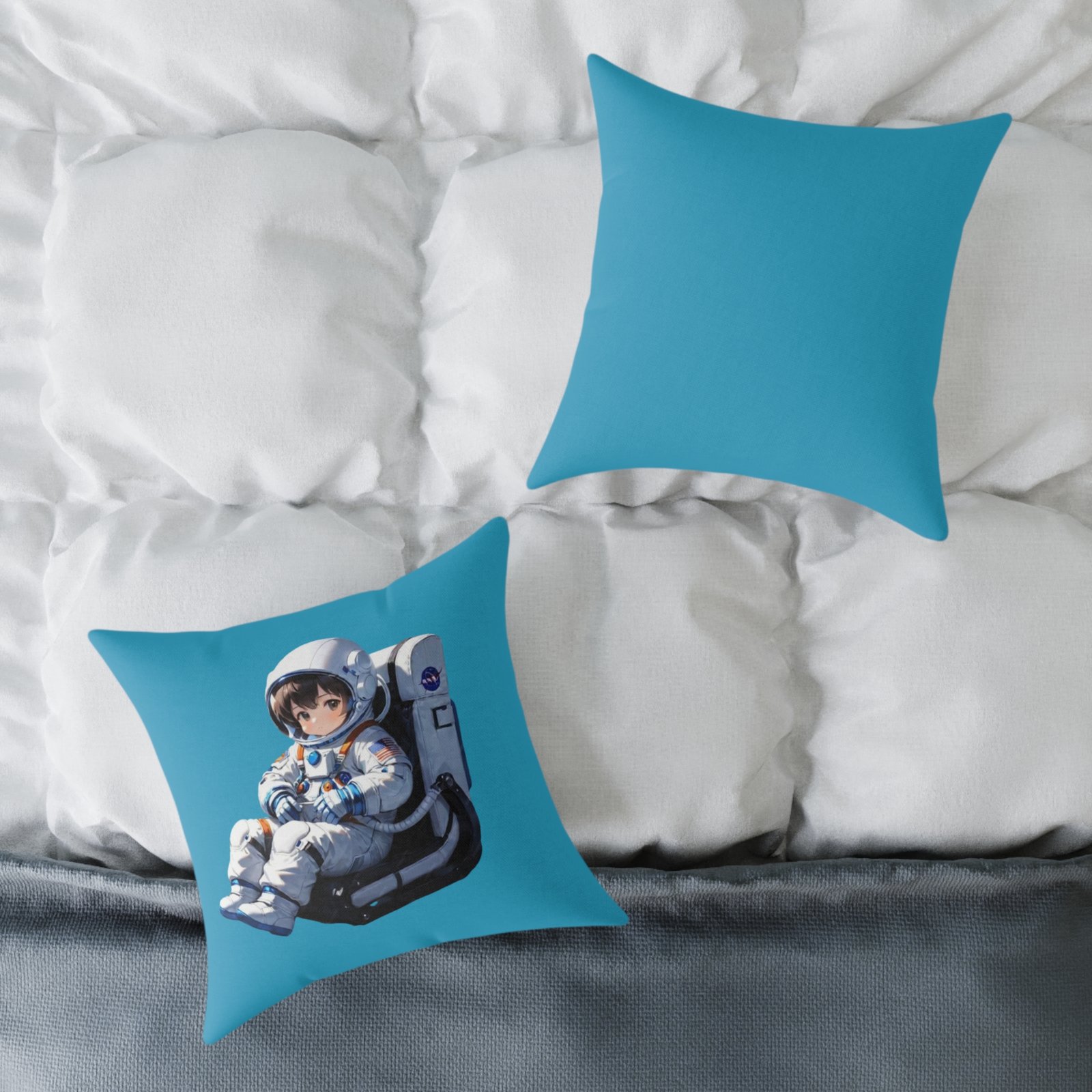 Astronaut Square Poly Canvas Pillow - Image 8