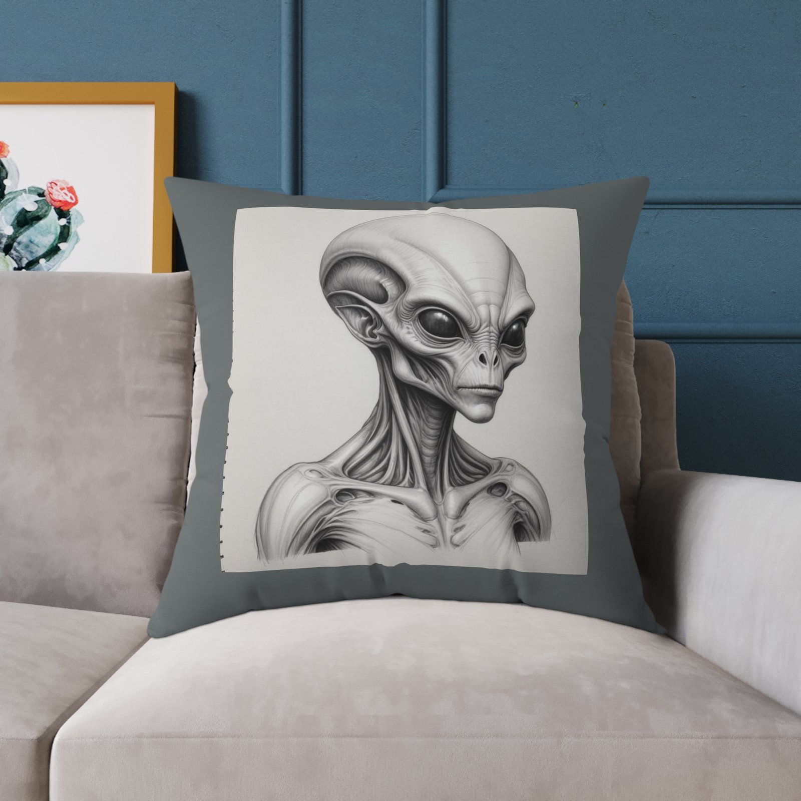Alien Square Poly Canvas Pillow - Image 19