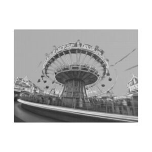 Fairground Fun Satin Canvas, Stretched